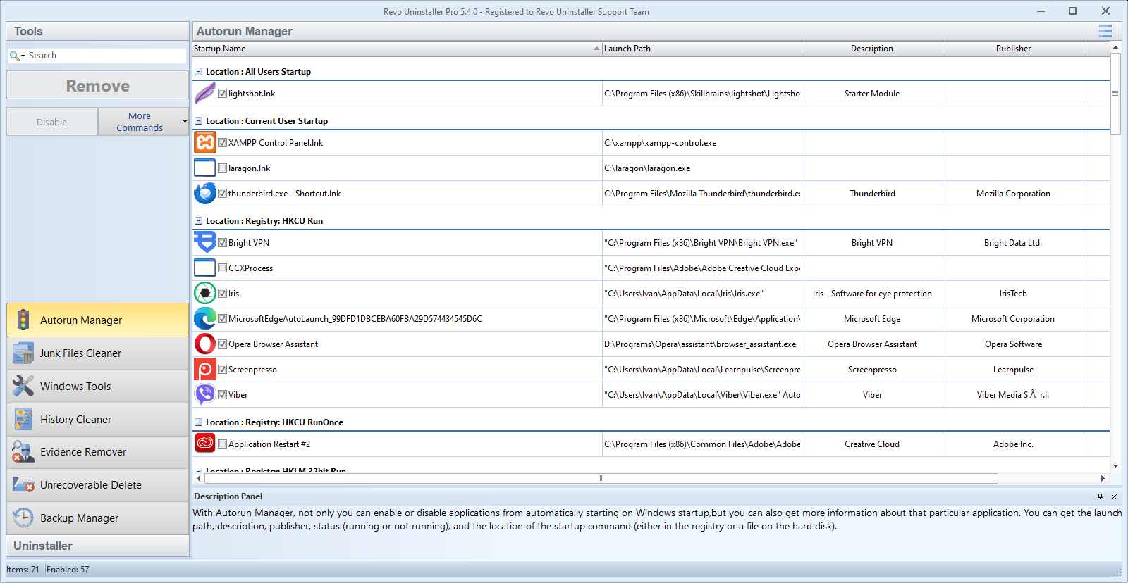 Revo Uninstaller Pro screenshot