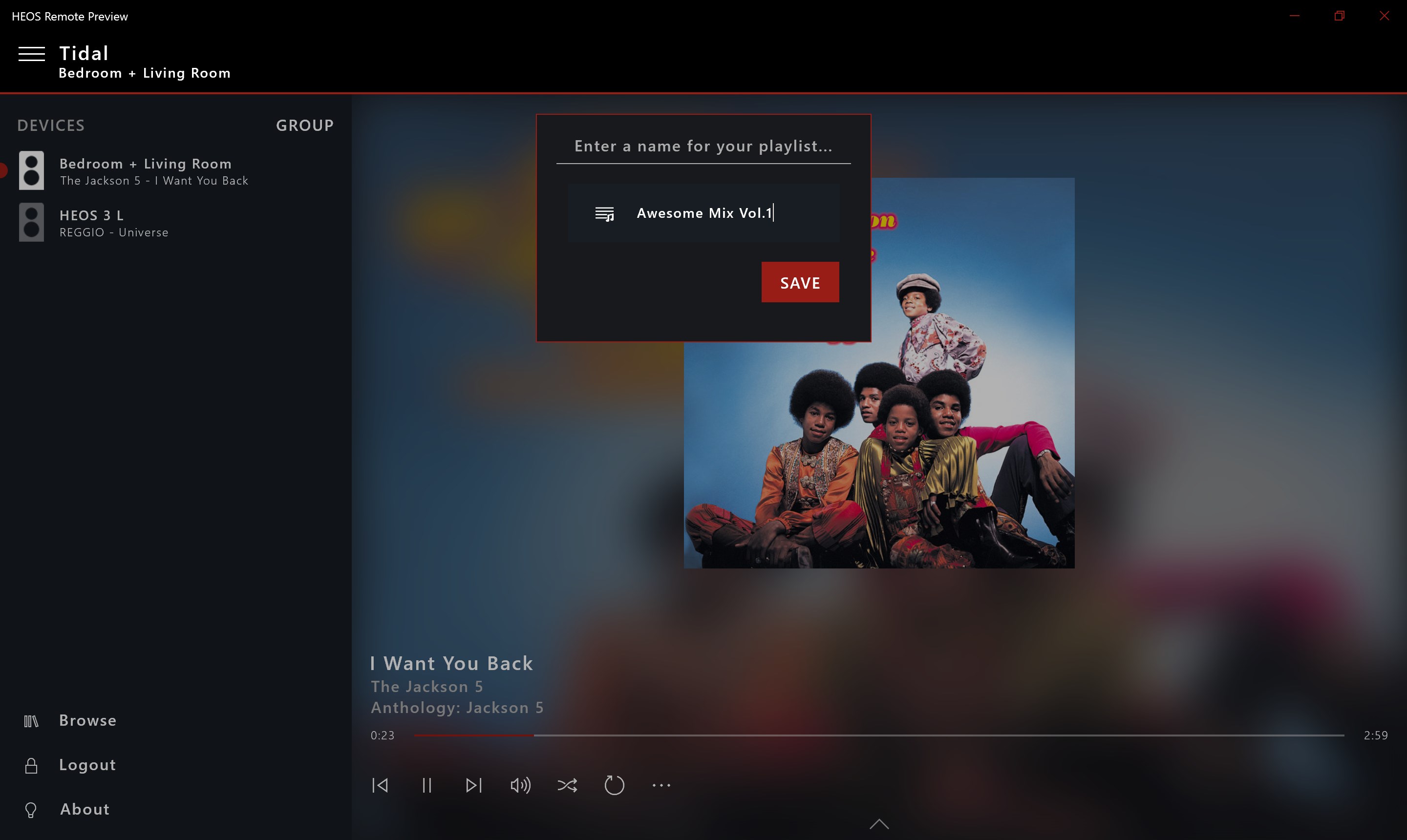 HEOS Remote screenshot