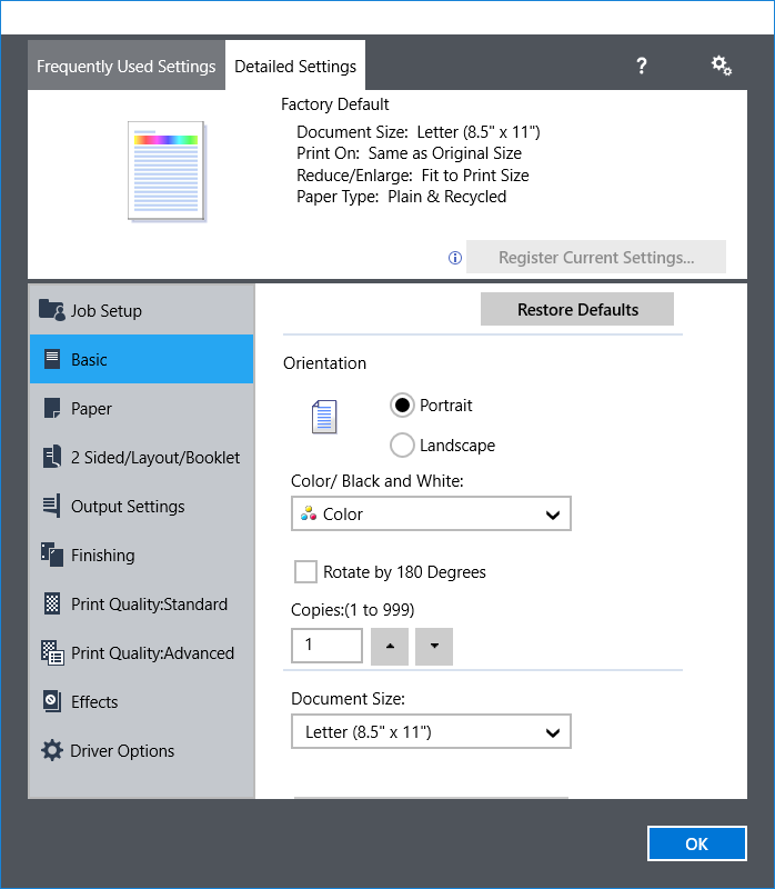 InfoPrint Driver Utility screenshot