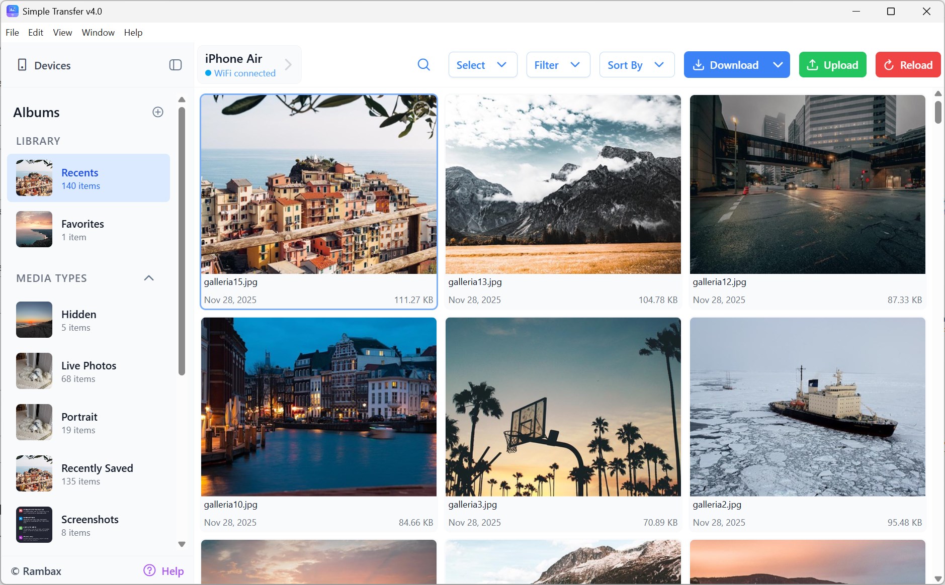 Simple Transfer - Photos & Videos screenshot