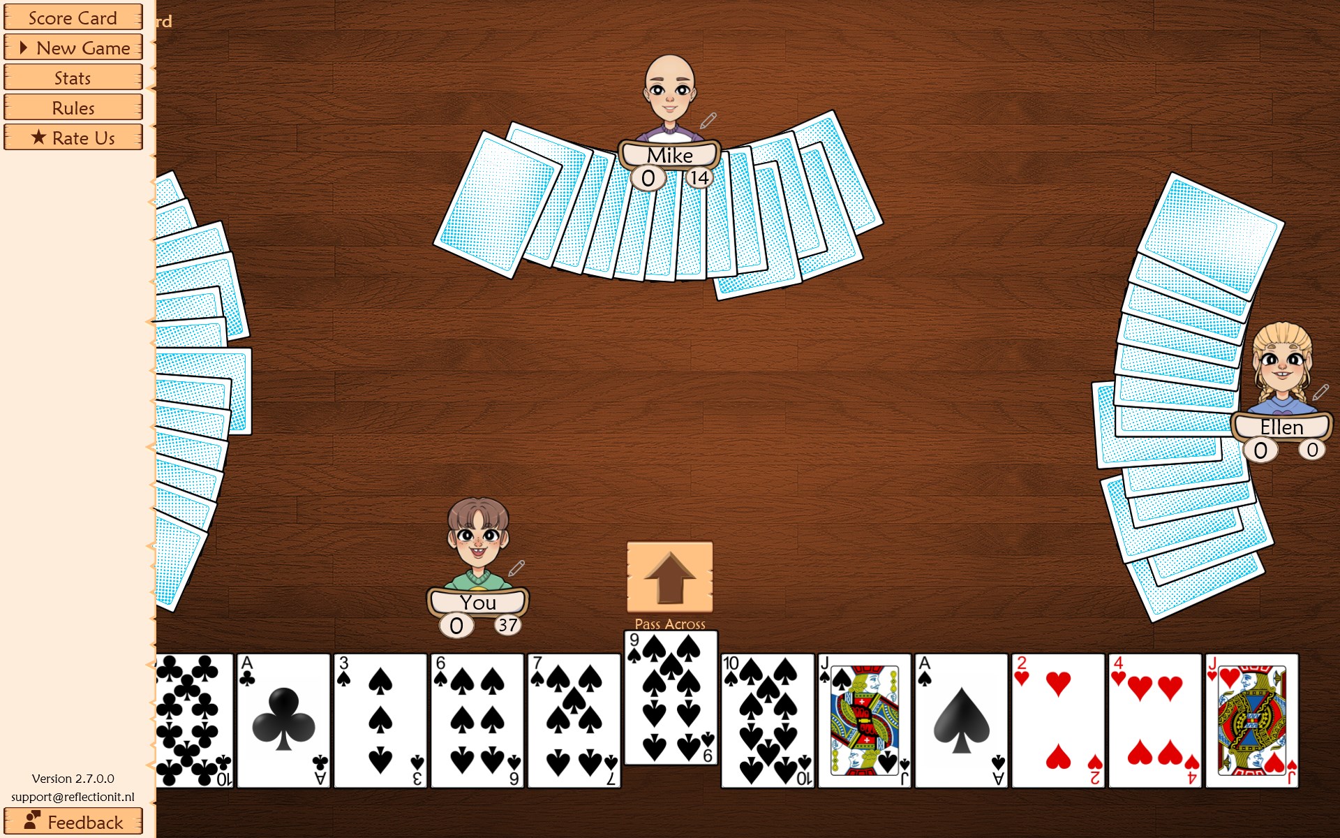 Hearts Pro screenshot