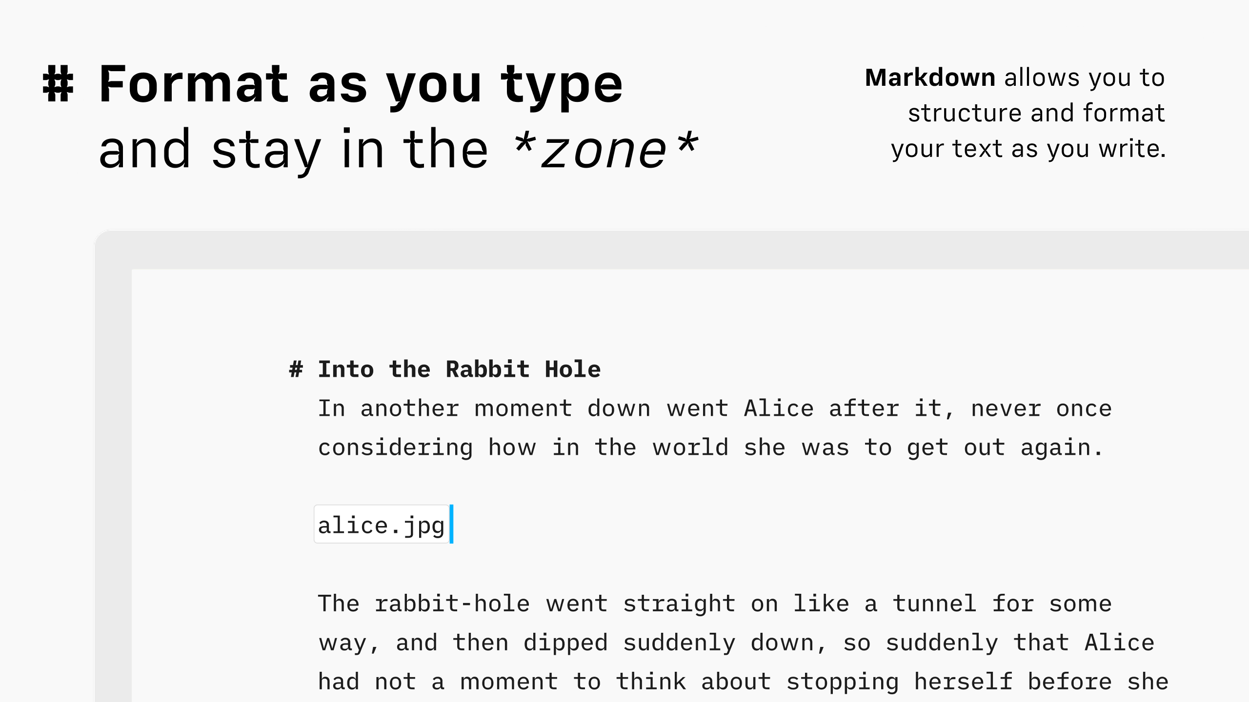 iA Writer screenshot