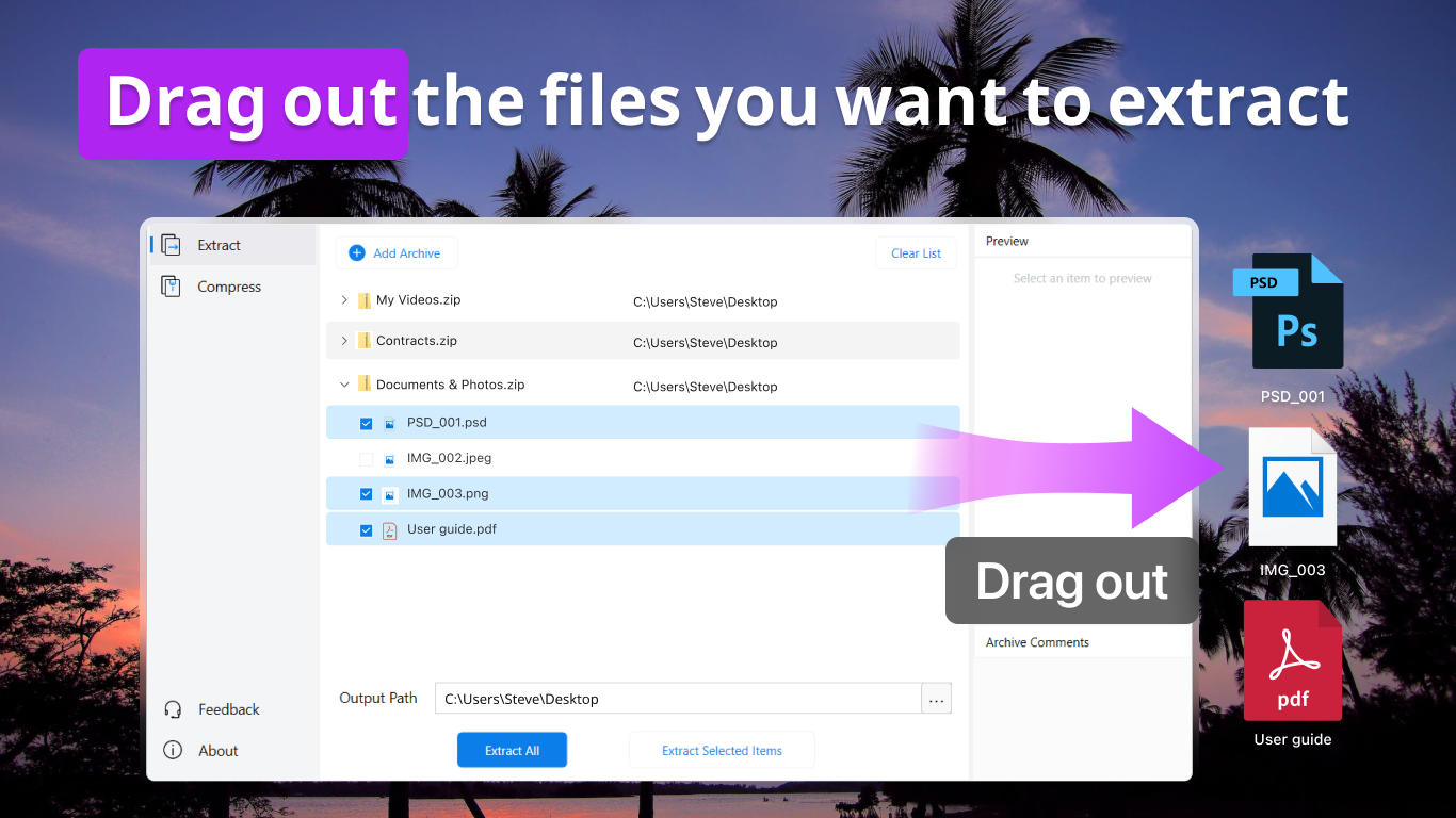 AukZip - RAR Zip screenshot