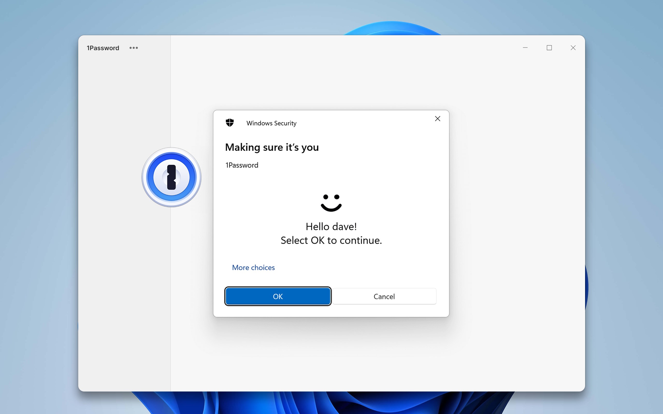 1Password screenshot