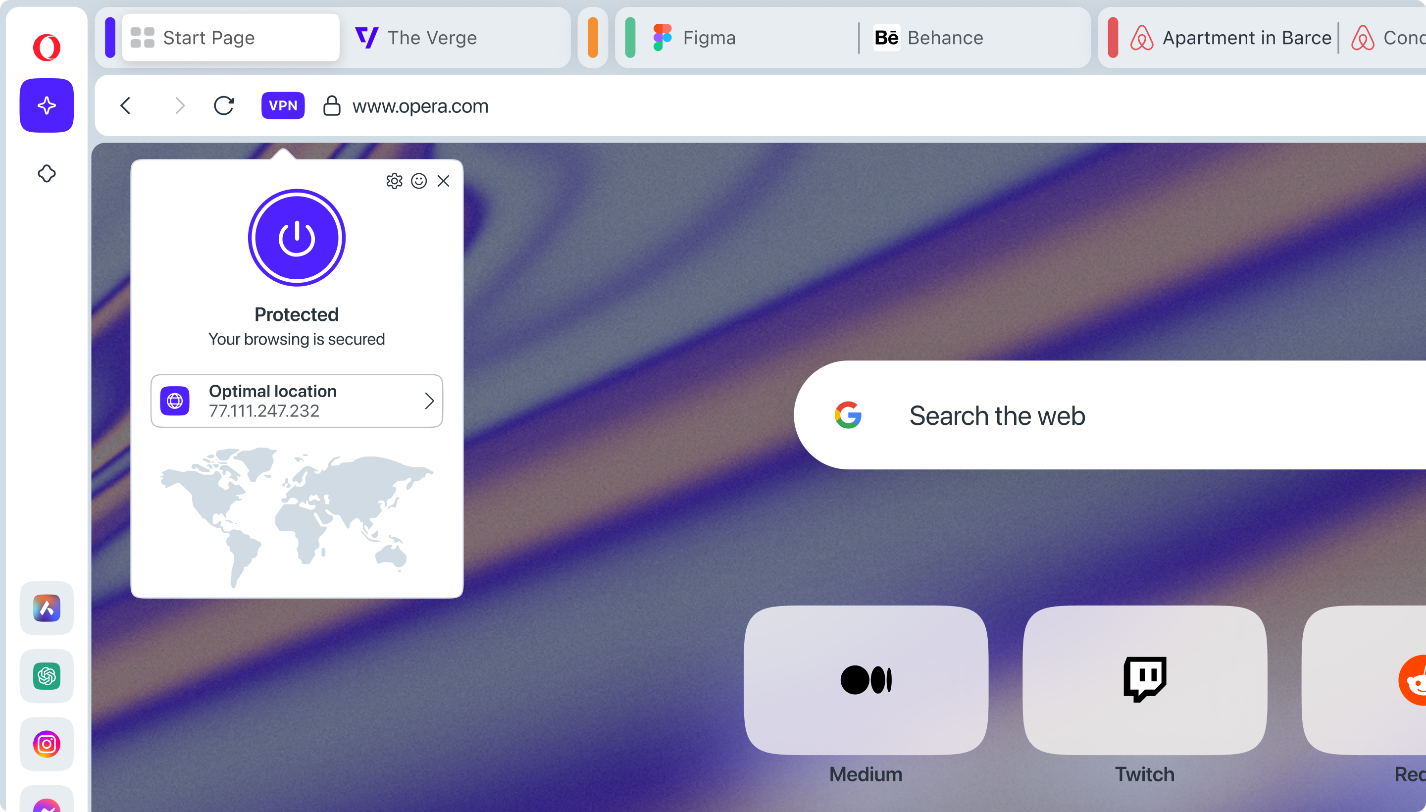 Opera Browser screenshot