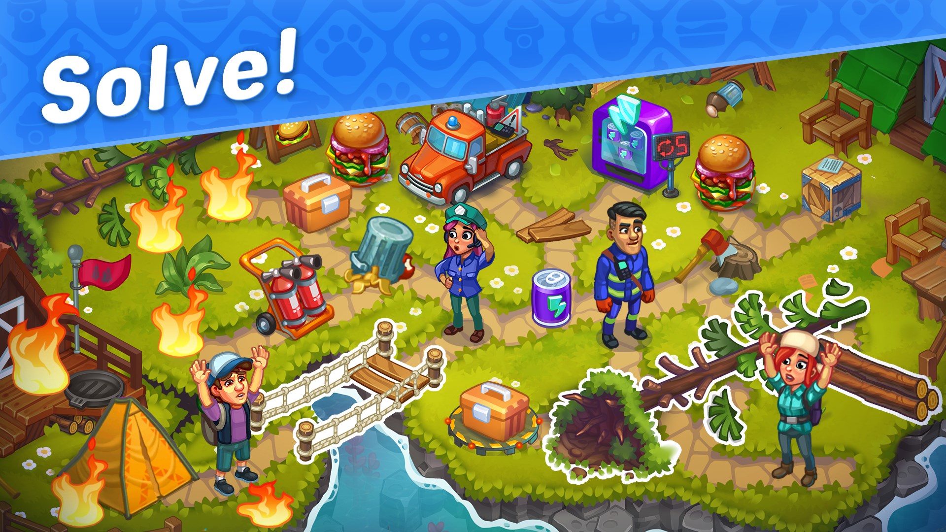 Rescue Dash Time Management Game screenshot