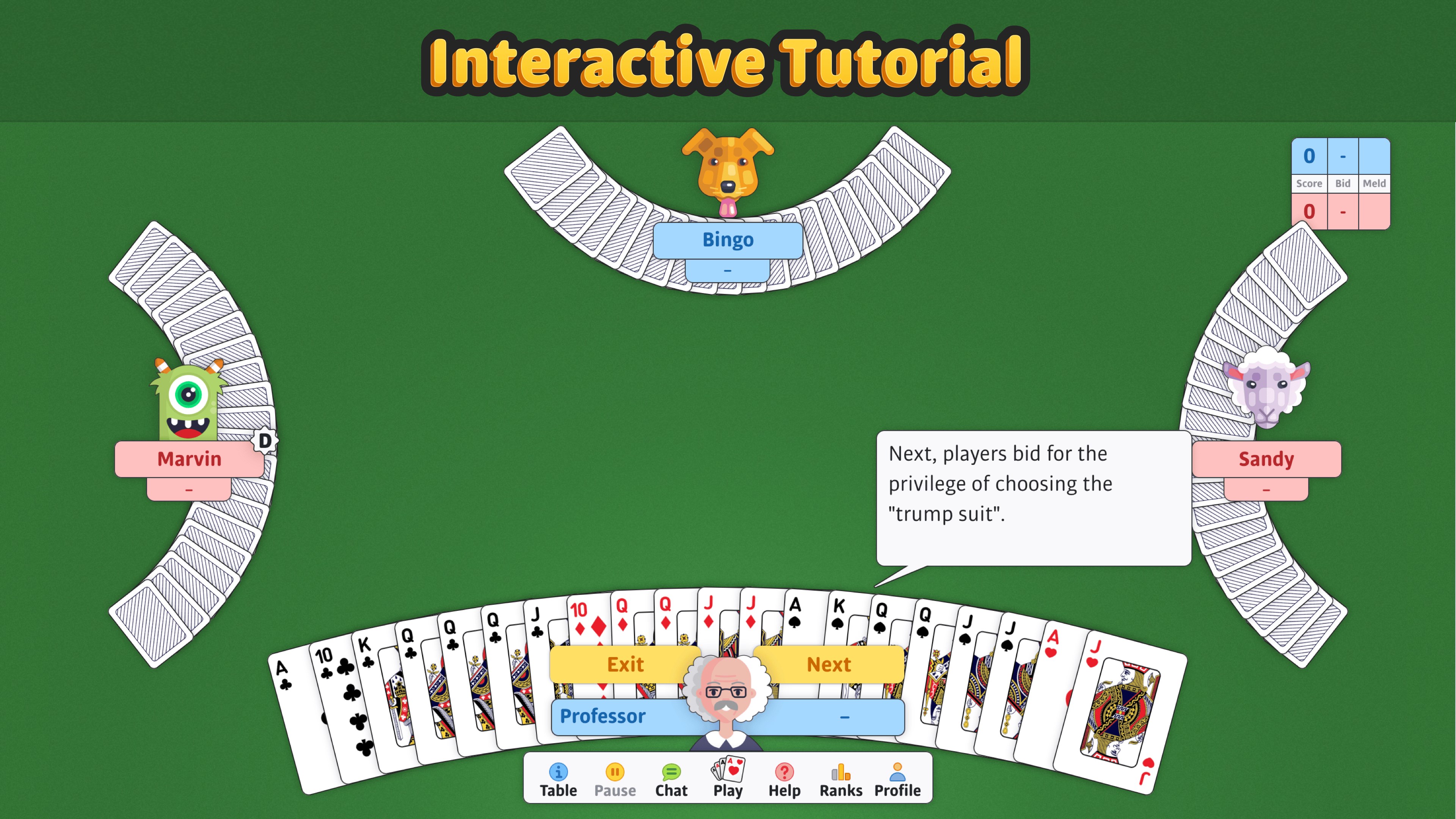 Double Deck Pinochle ‣ screenshot