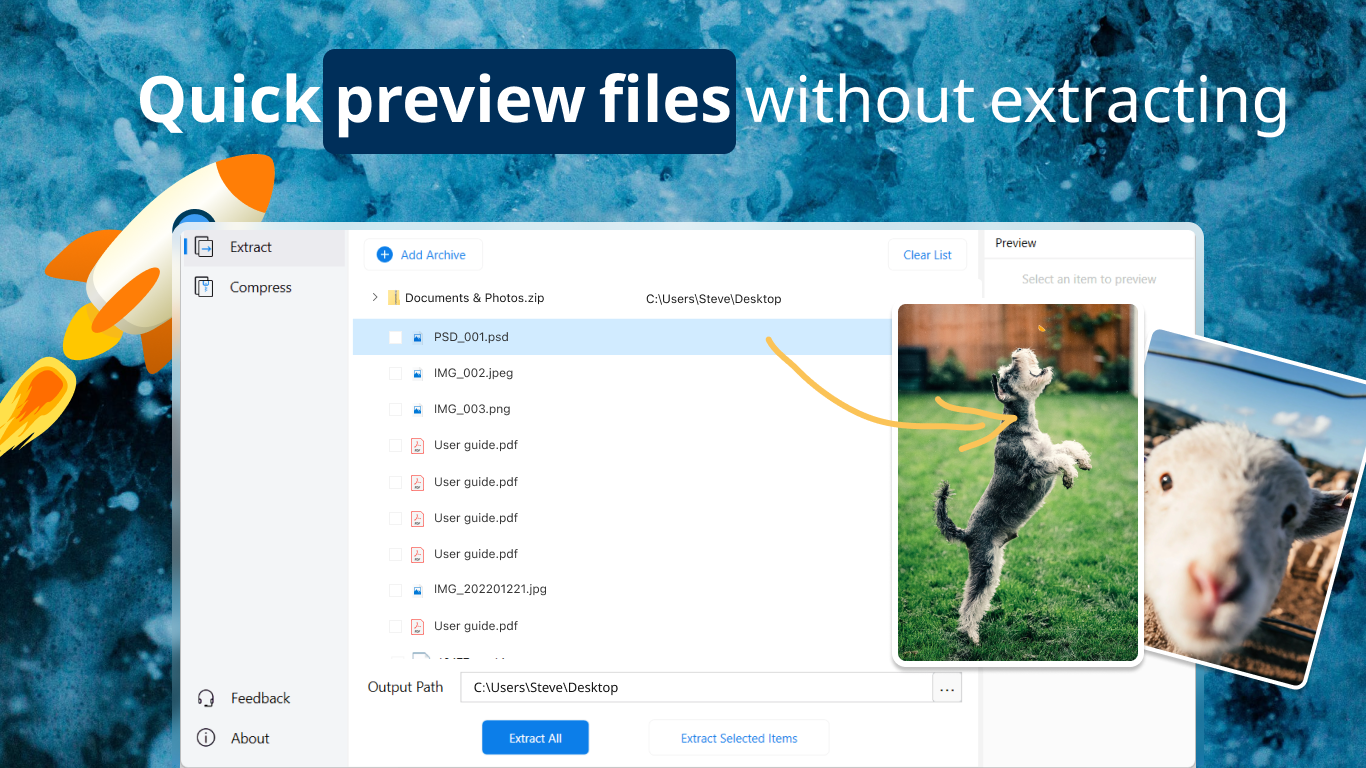 AukZip - RAR Zip screenshot
