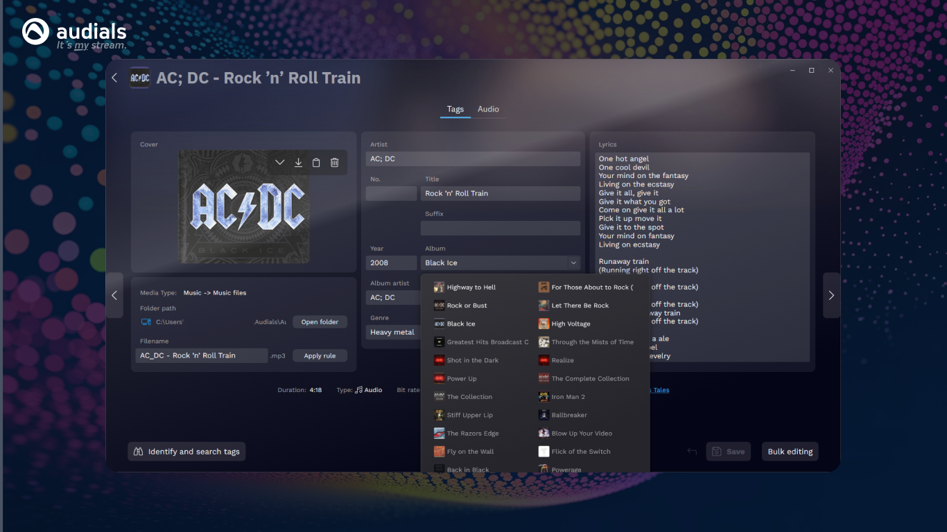 Audials One 2026 screenshot