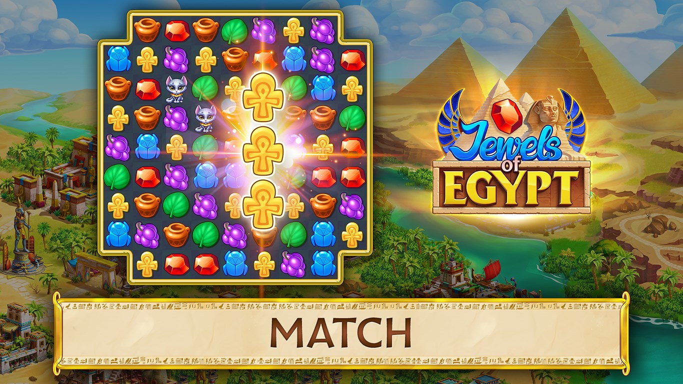 Jewels of Egypt: Match 3 Puzzle Game screenshot