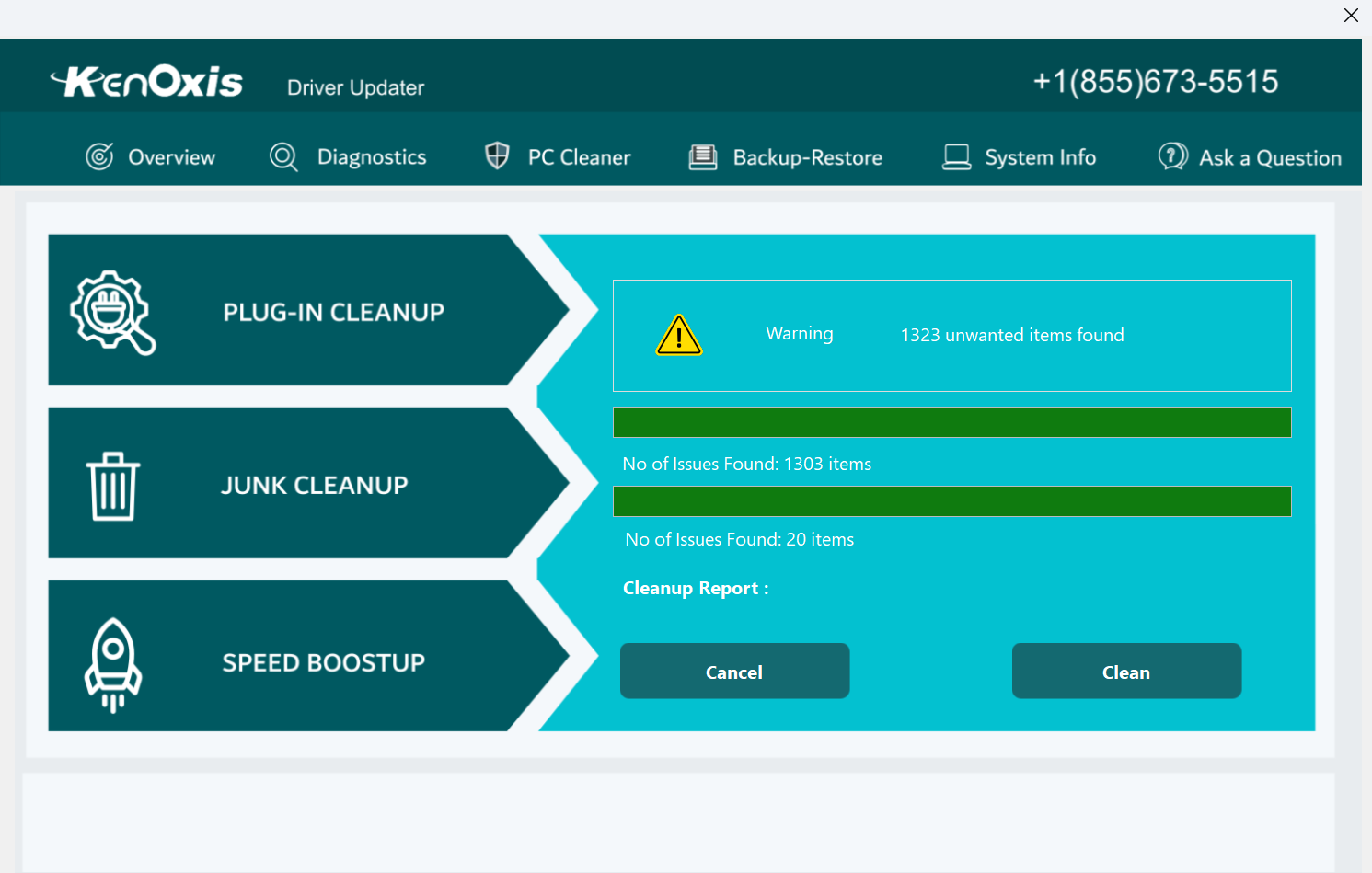 kenoxis driver updater screenshot