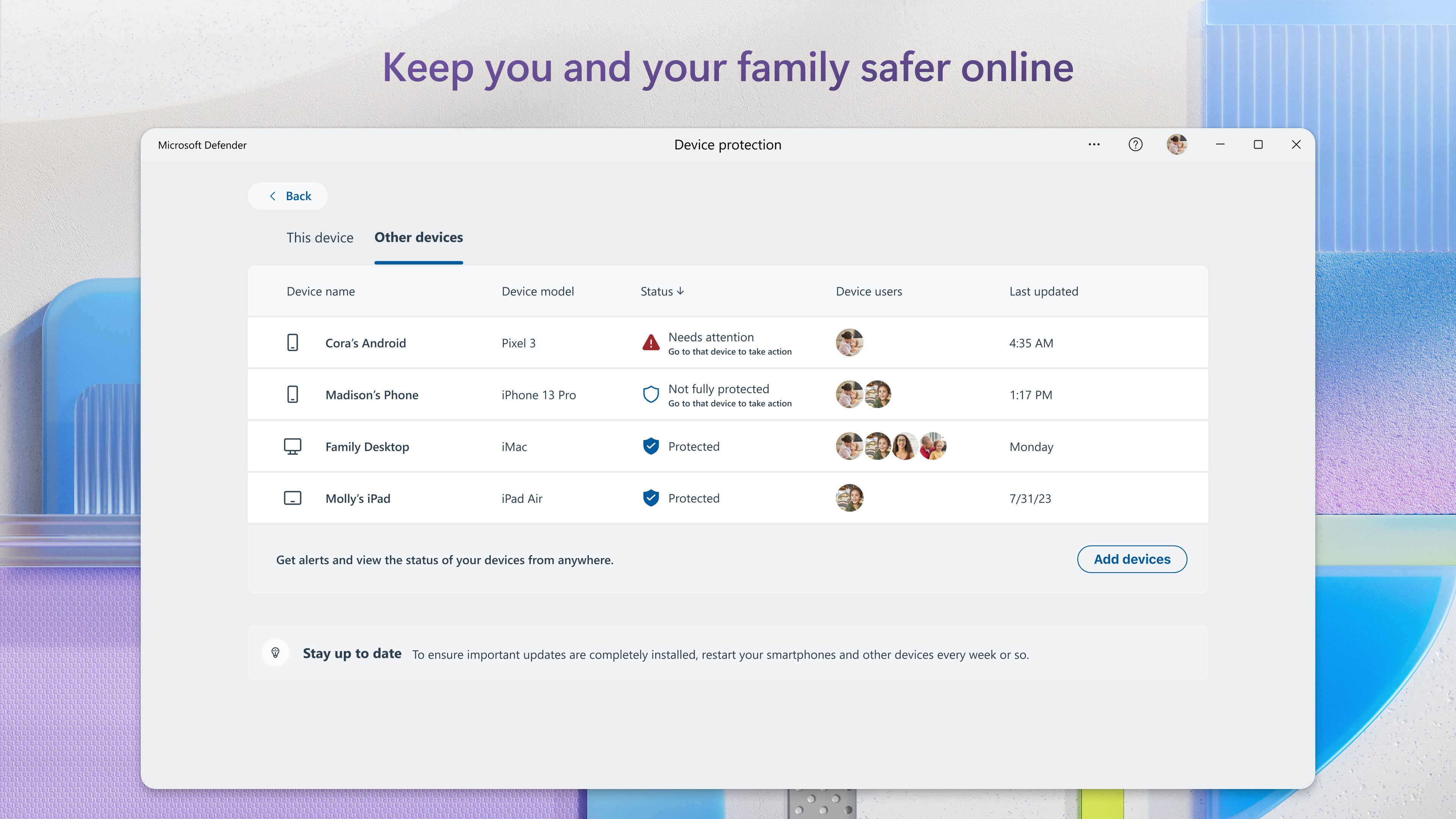 Microsoft Defender screenshot