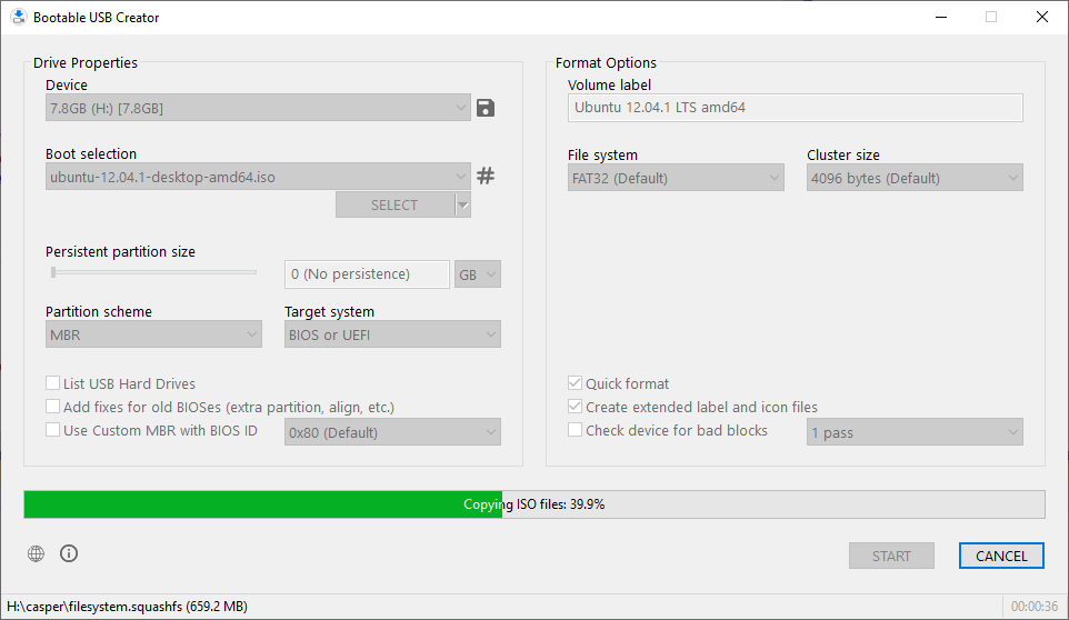 Bootable USB Creator screenshot