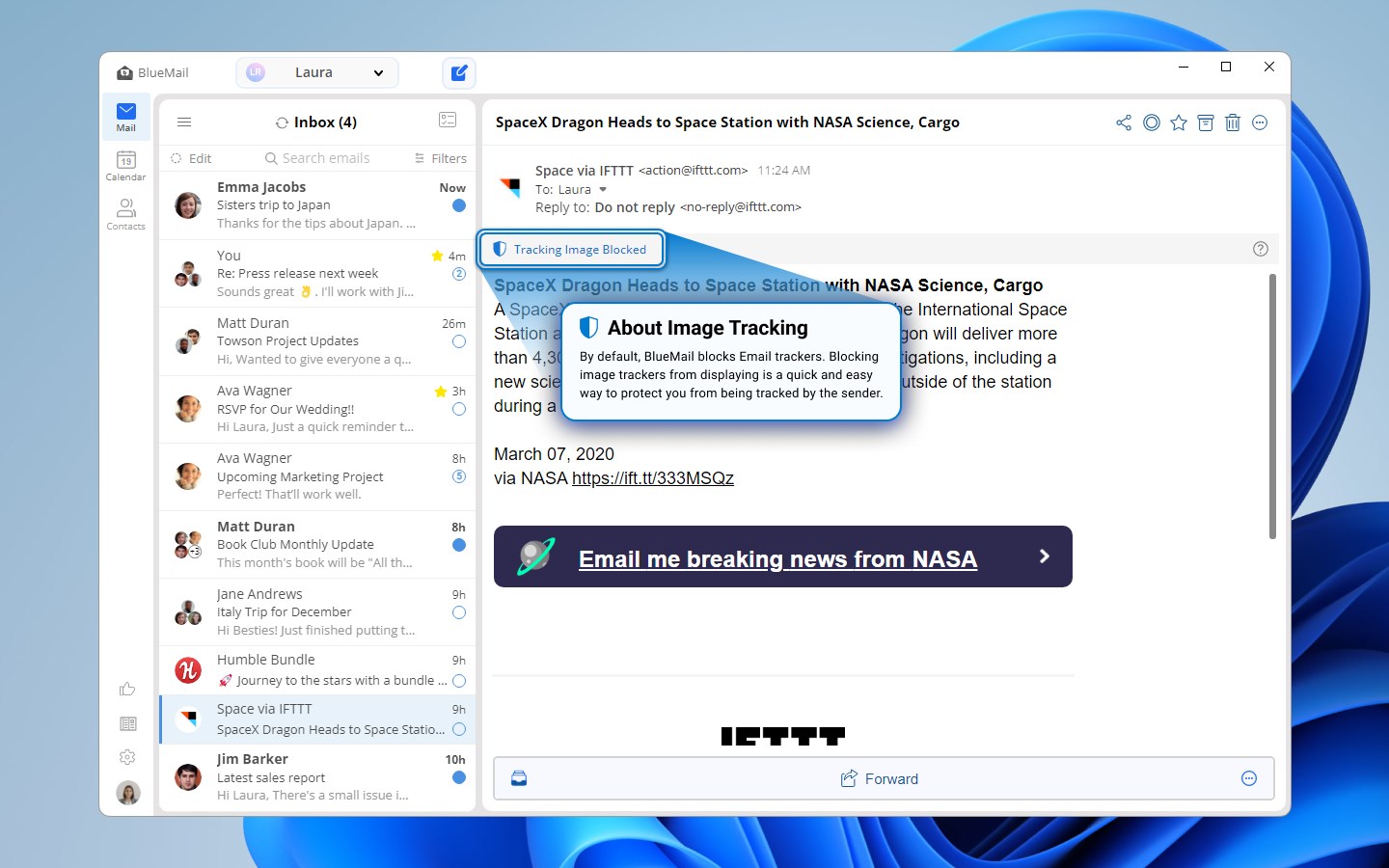 Blue Mail - Email & Calendar screenshot