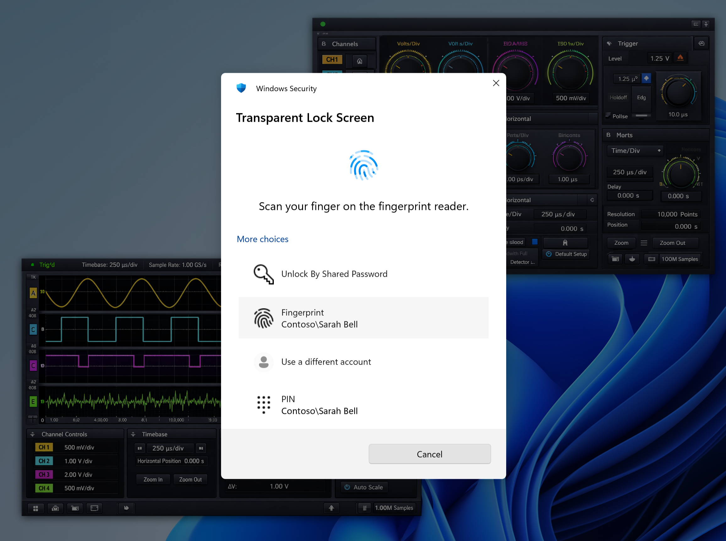 Transparent Lock Screen screenshot