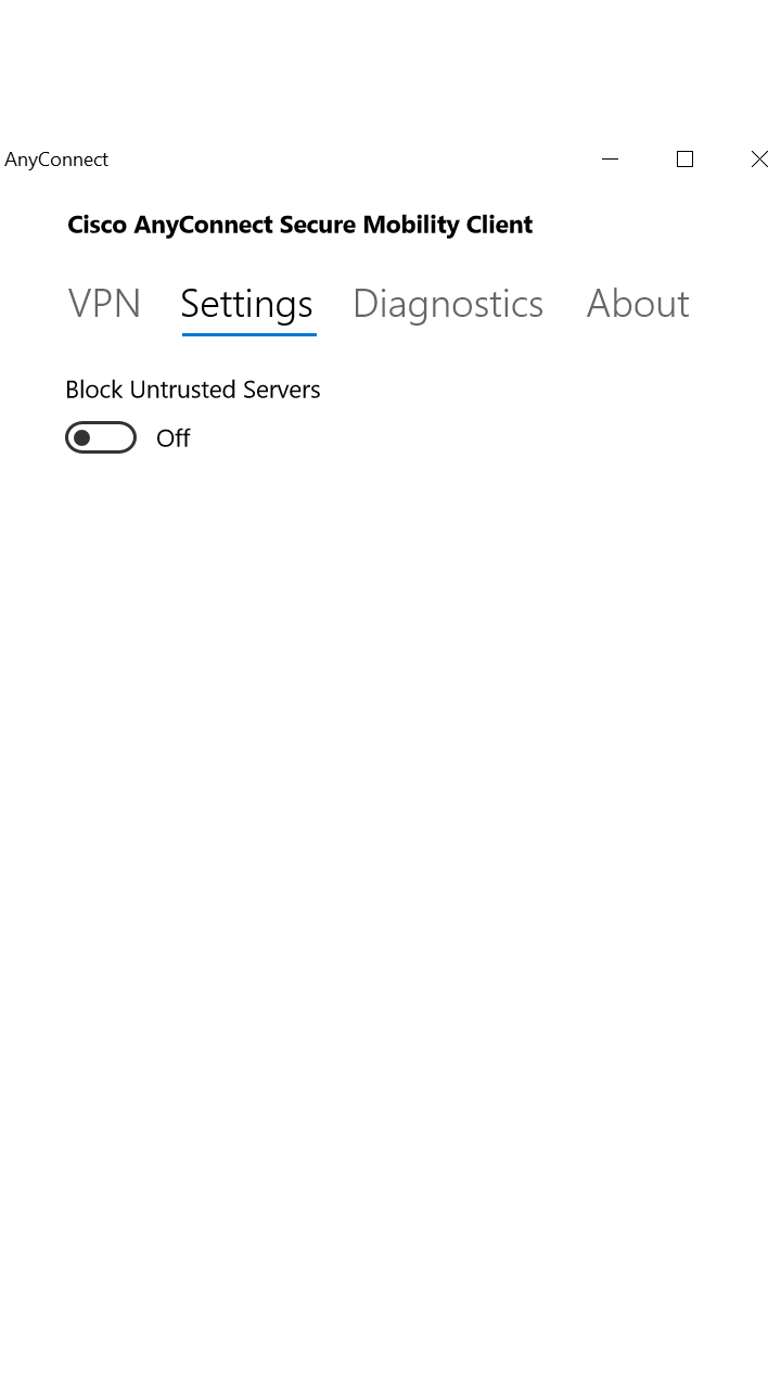 AnyConnect screenshot