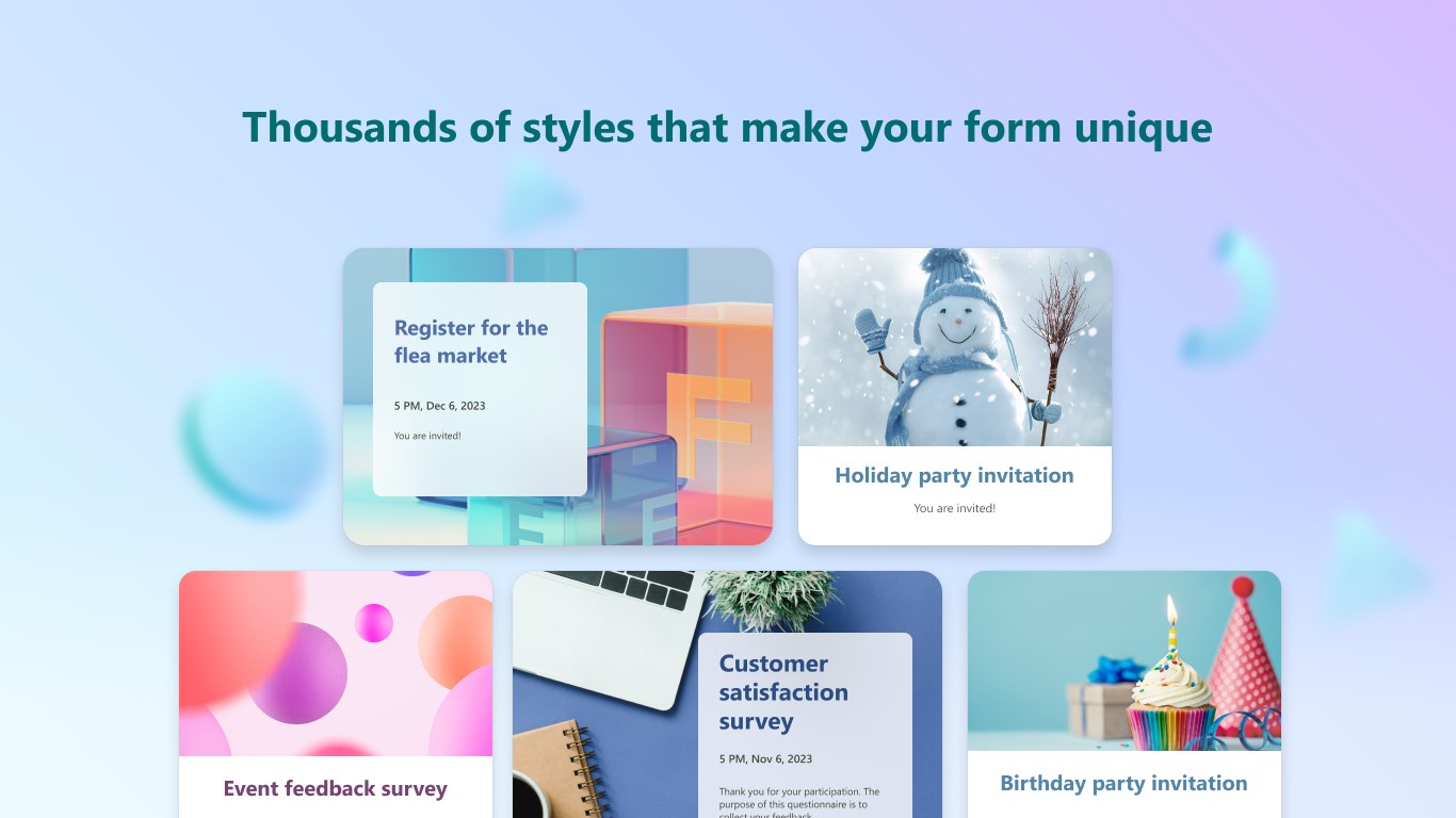 Microsoft Forms screenshot