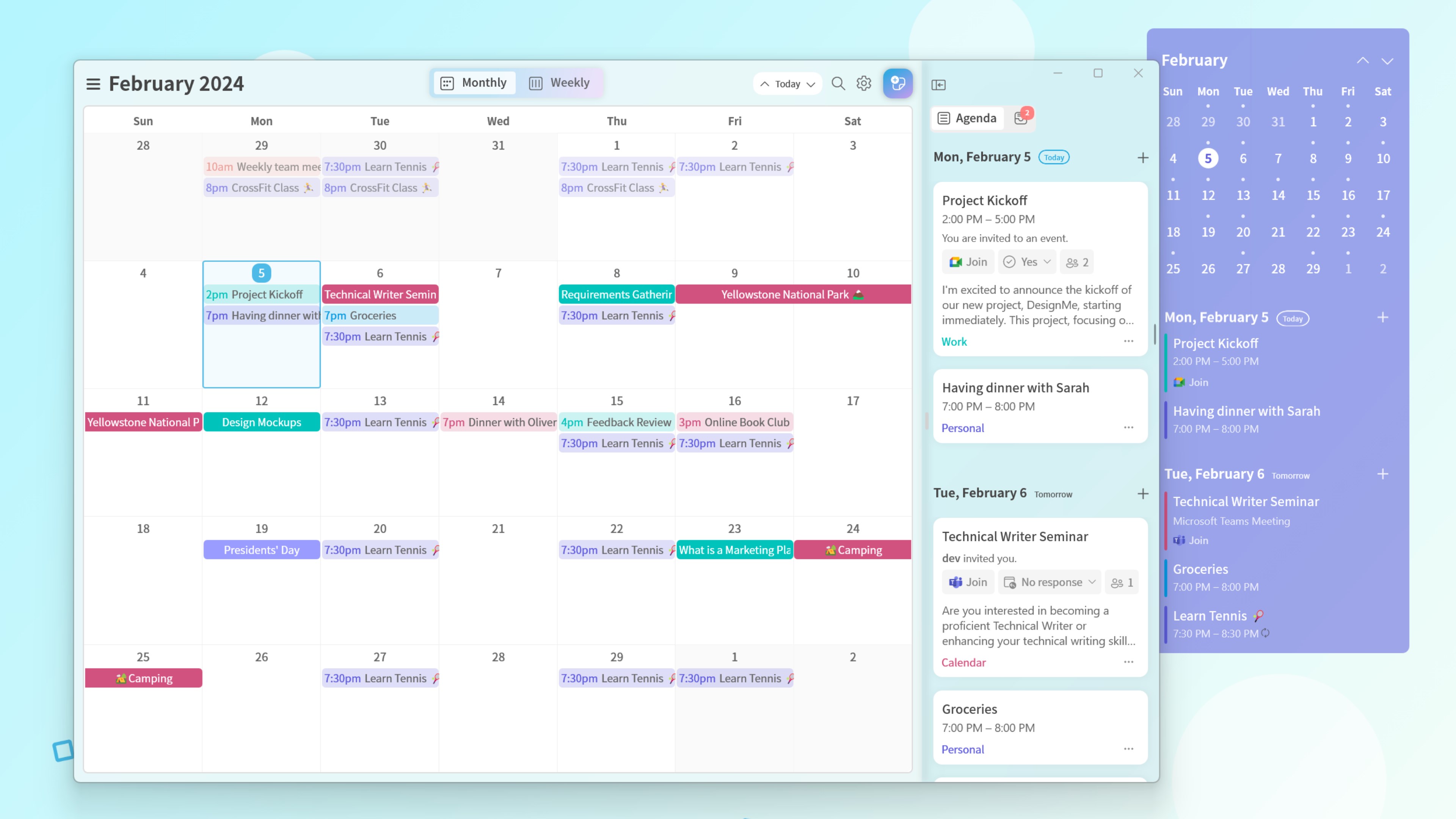 Me Calendar screenshot