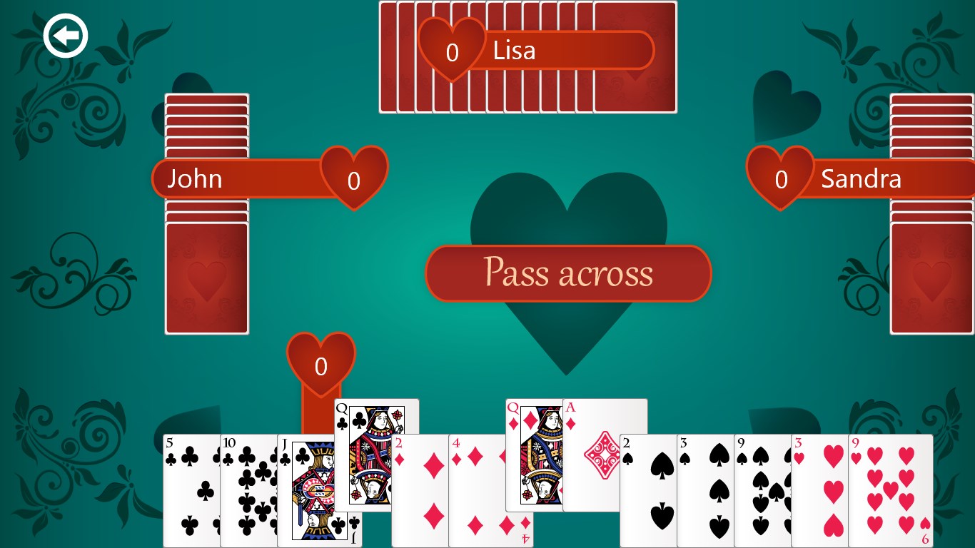 Hearts Deluxe screenshot