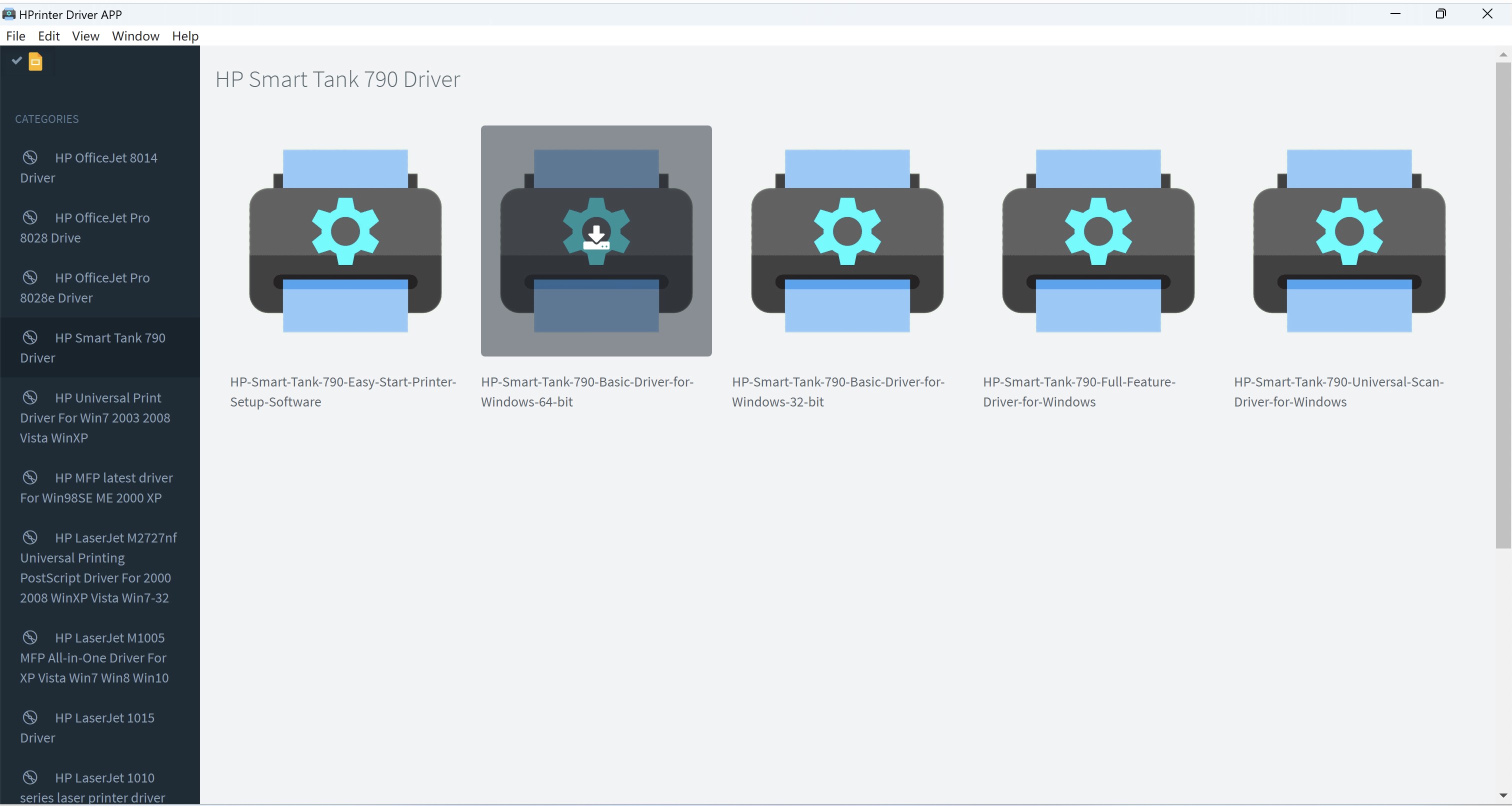 Printer Driver APP screenshot