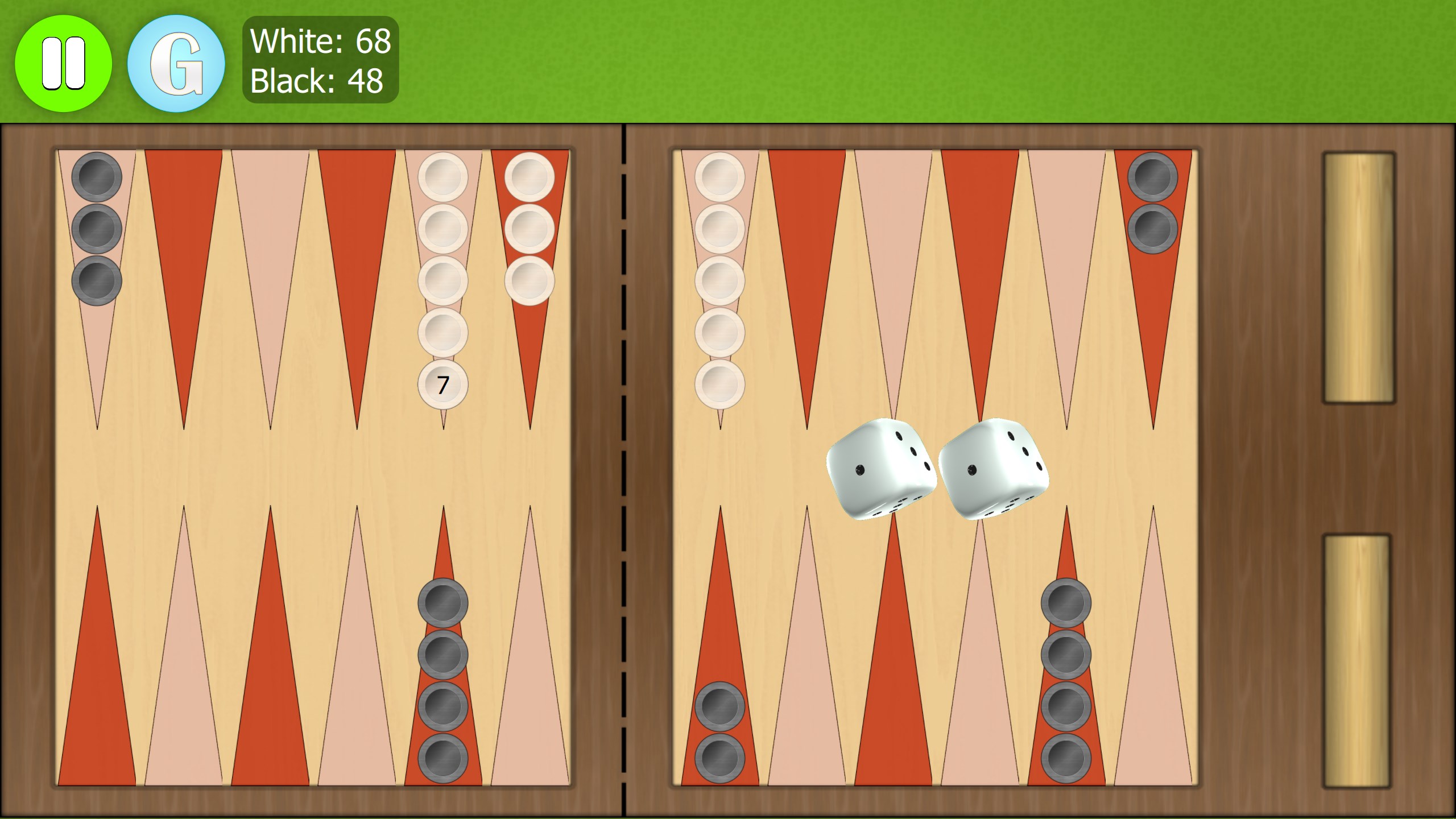 Backgammon Ultimate. screenshot