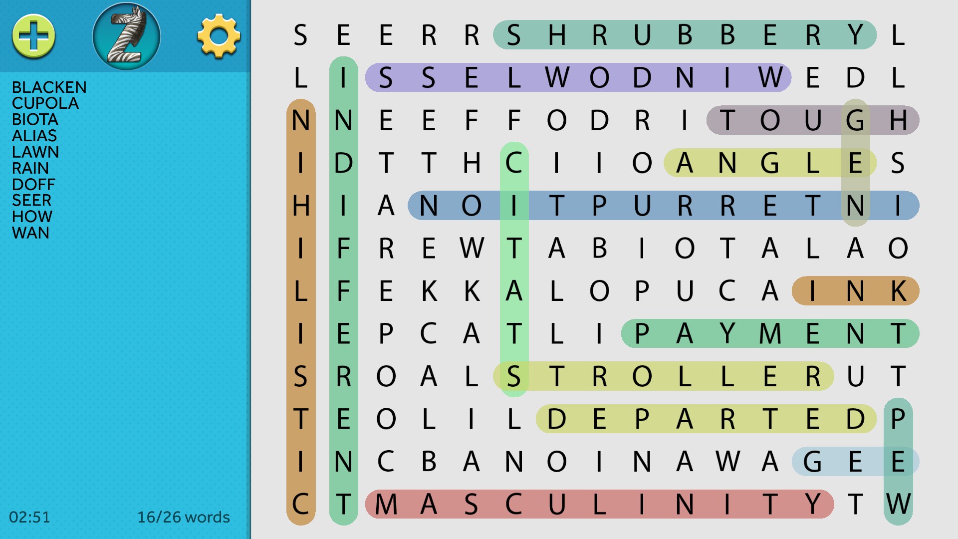 Simple Word Search screenshot