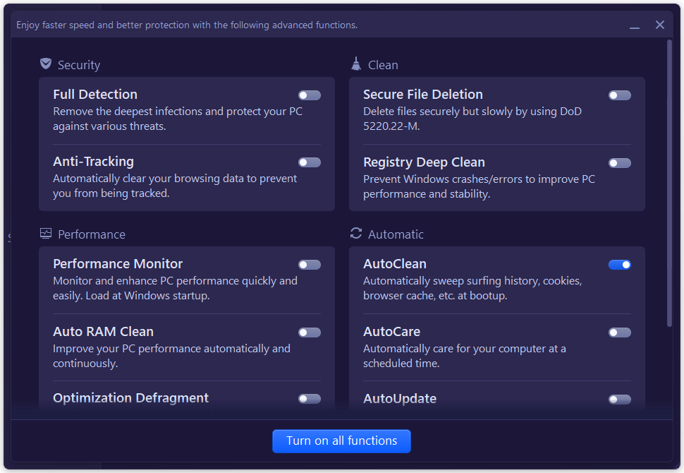 Advanced SystemCare Ultimate screenshot