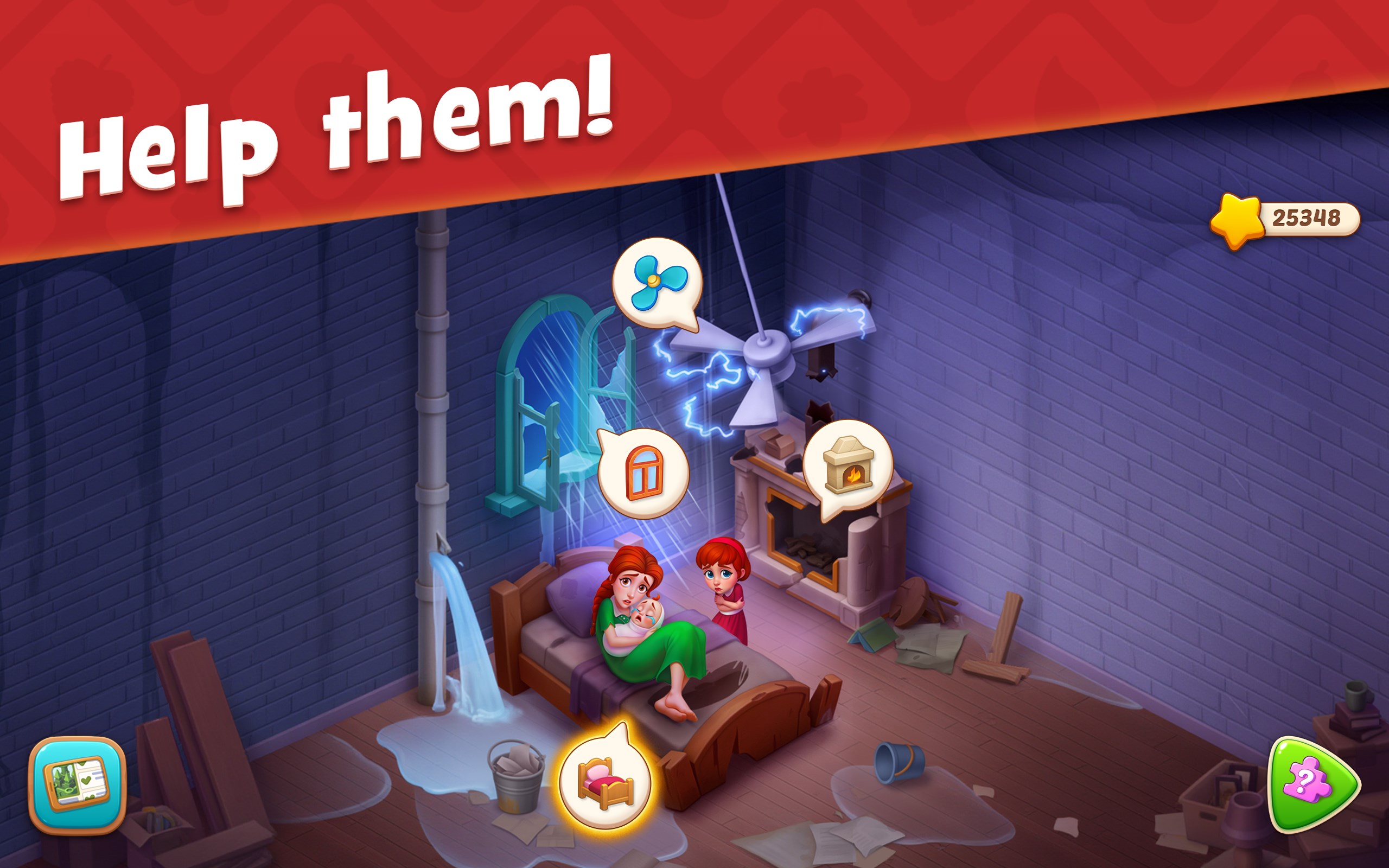 Gardenscapes screenshot