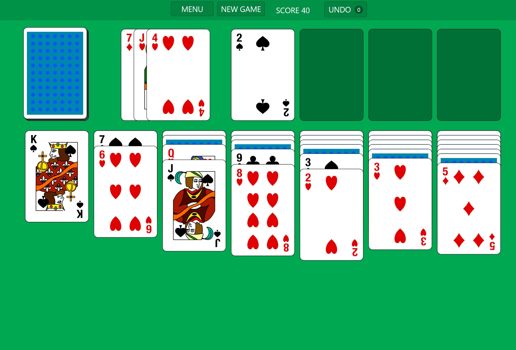 Solitaire '95 screenshot