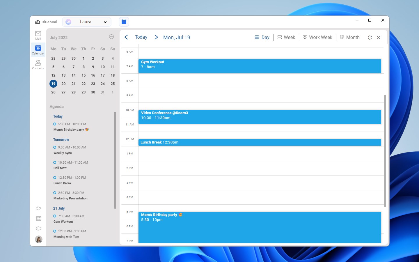 Blue Mail - Email & Calendar screenshot