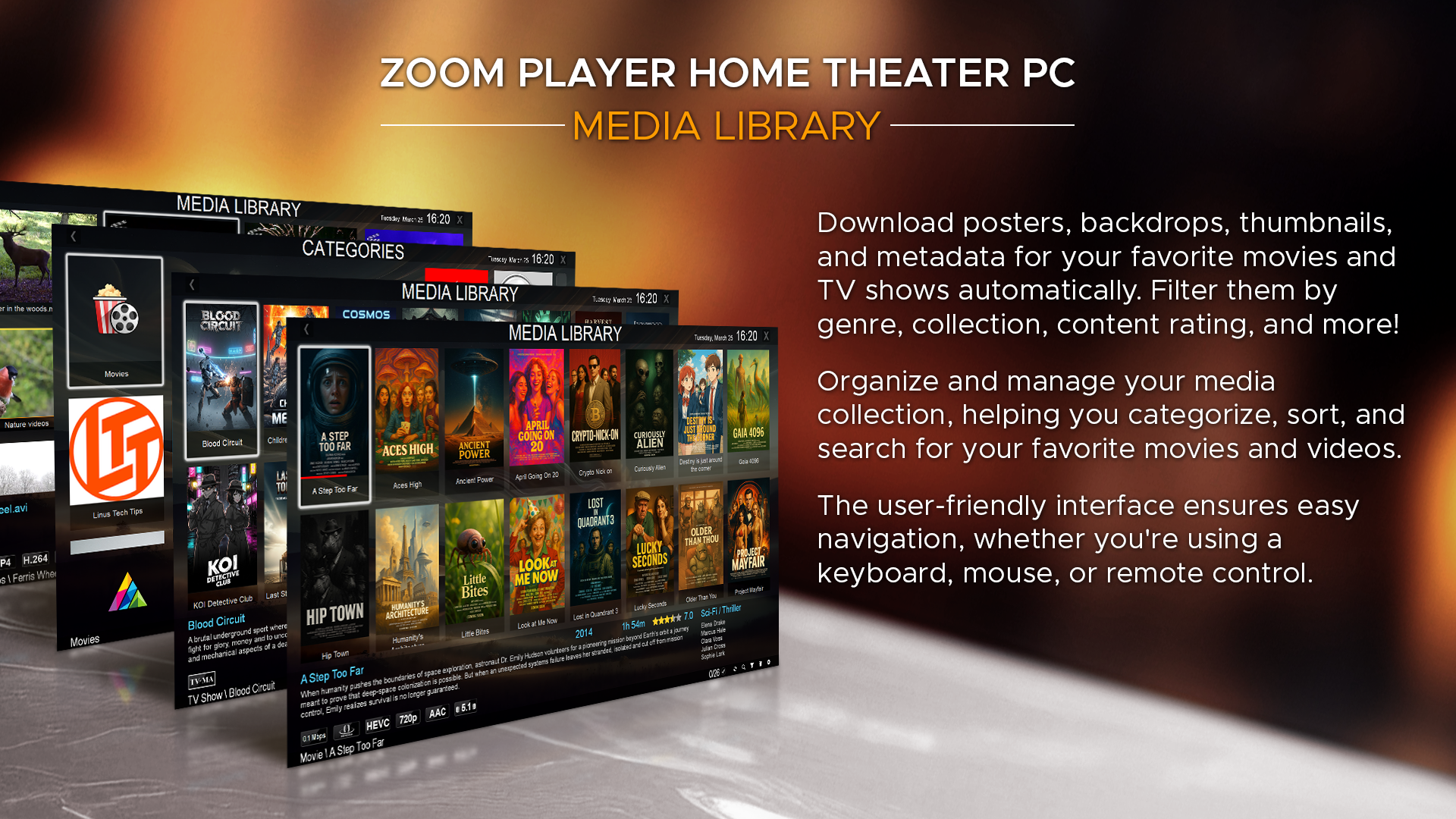Zoom Player screenshot