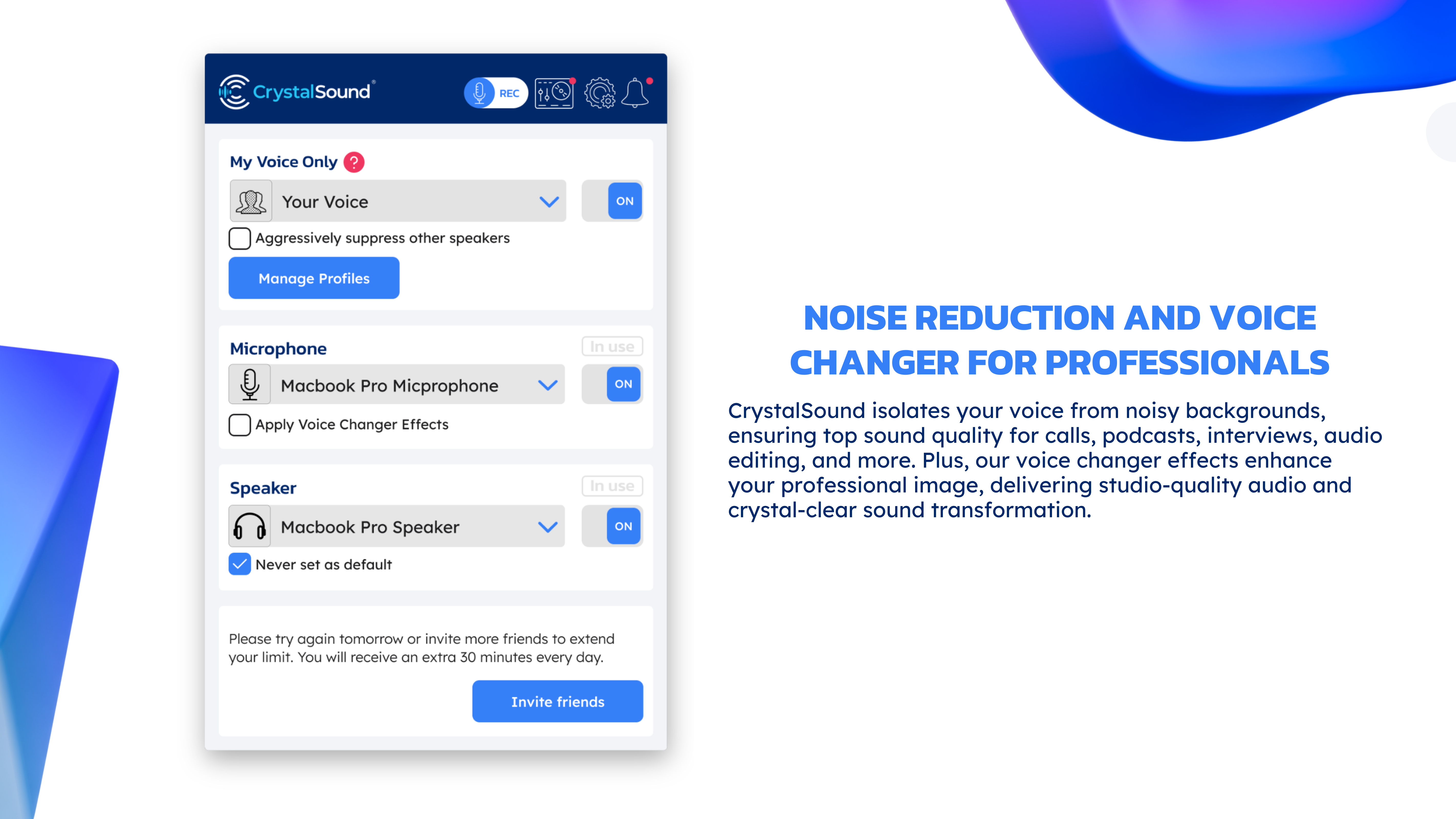 CrystalSound screenshot