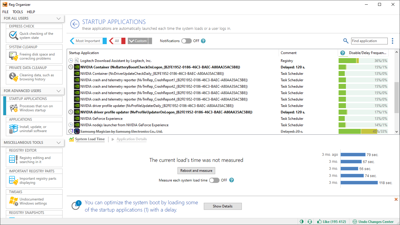 Reg Organizer screenshot