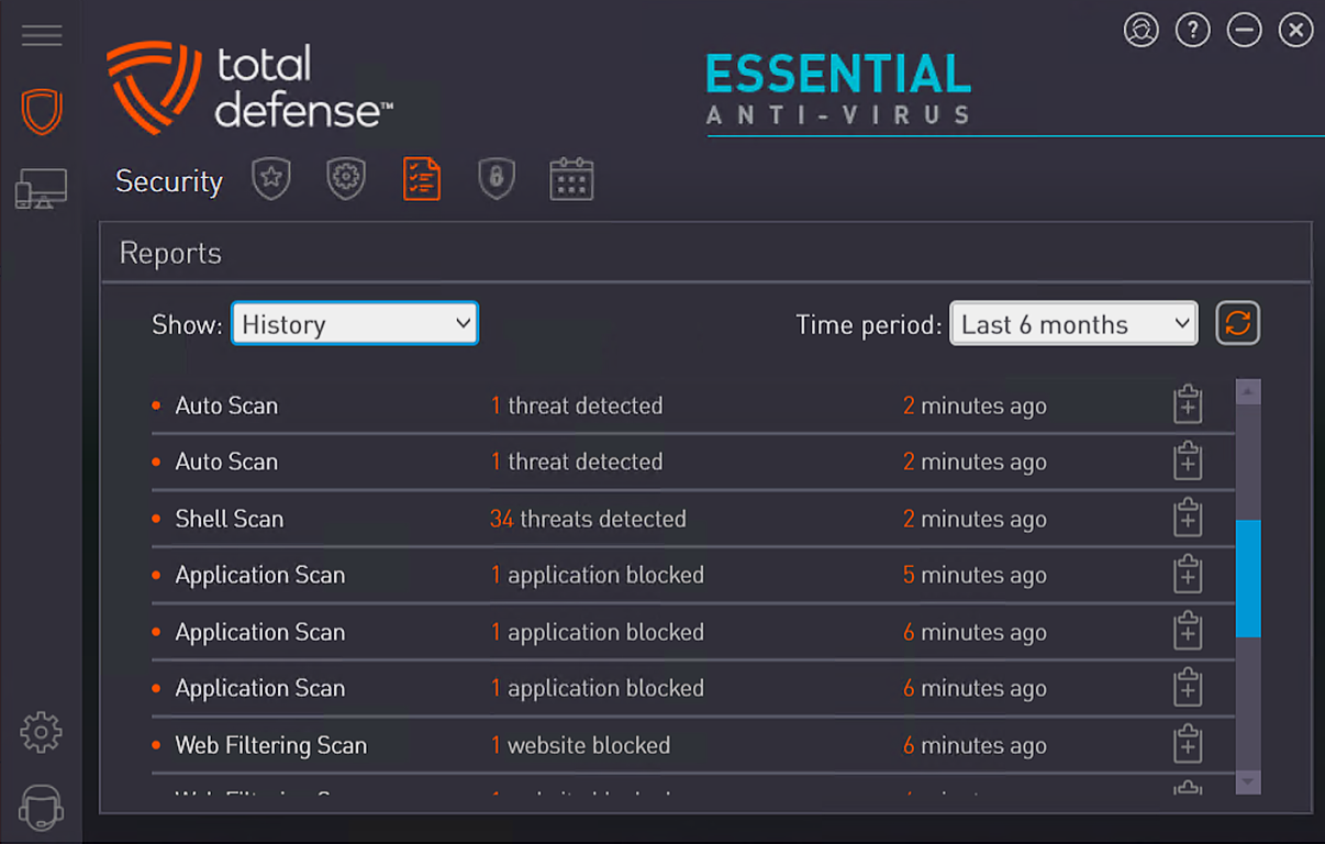 Total Defense Essential Anti-Virus screenshot