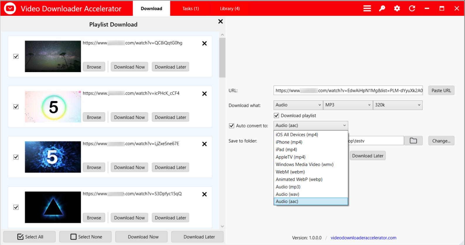 Video Downloader Accelerator screenshot