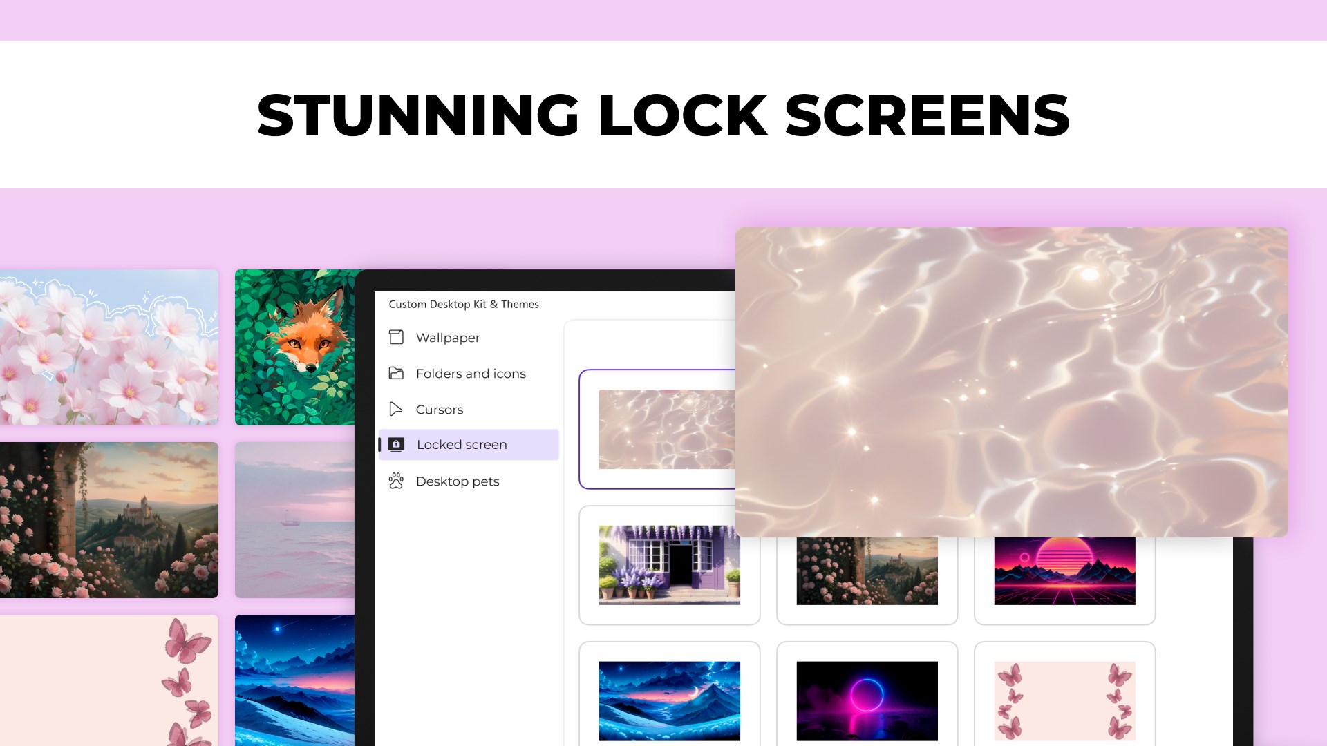 Custom Desktop Kit - Aesthetic themes & wallpapers screenshot
