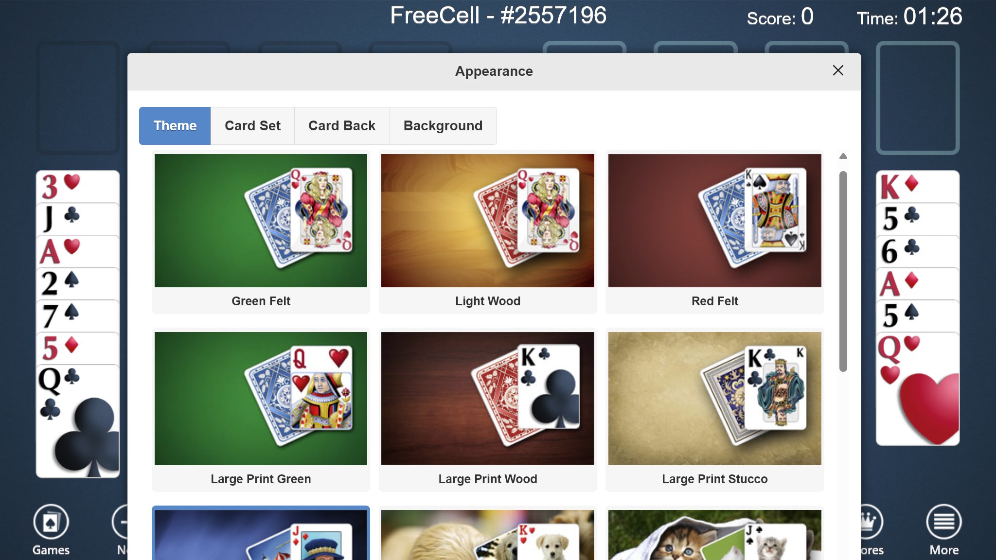 FreeCell Collection Free screenshot