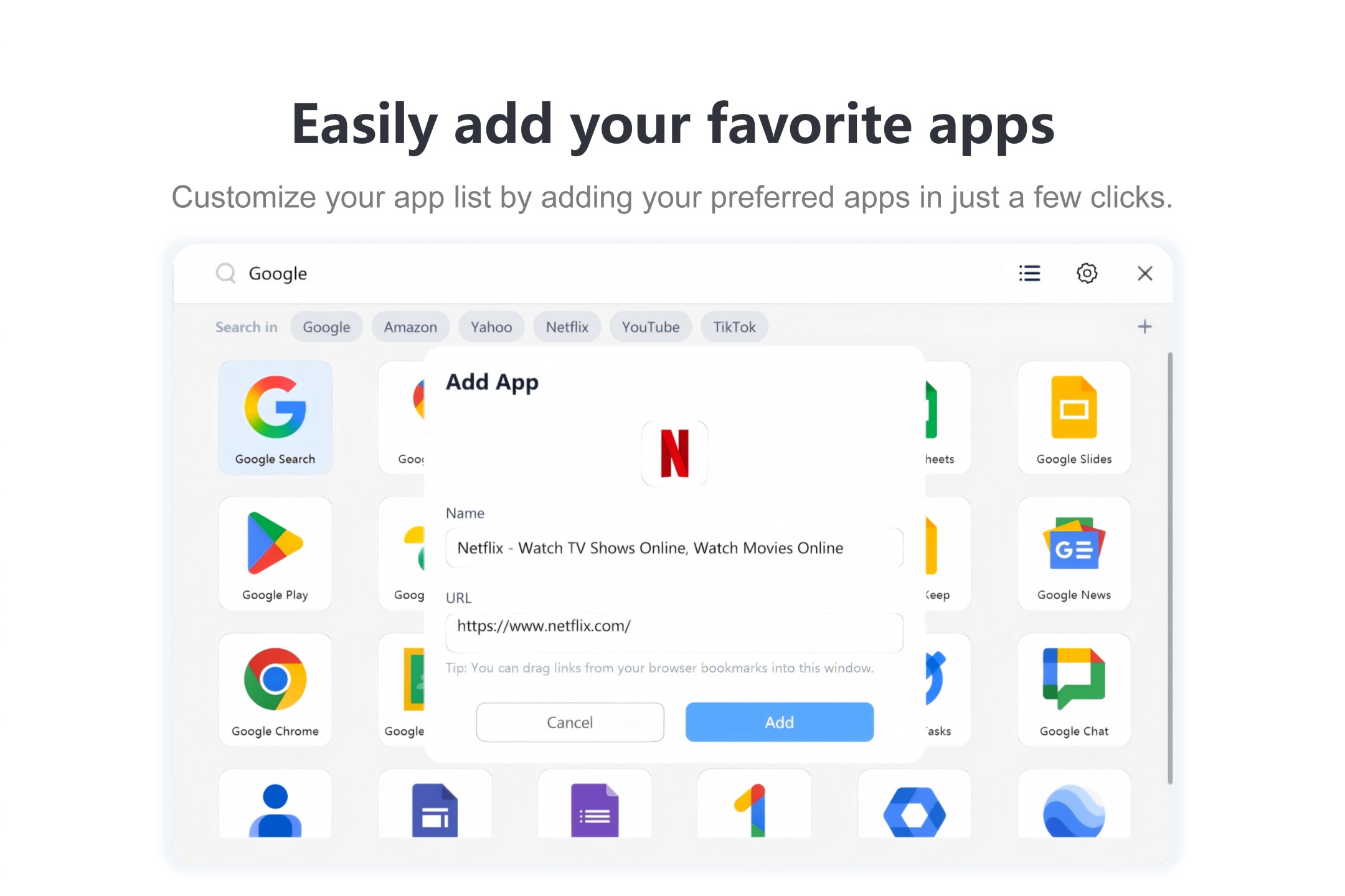 G App Launcher screenshot