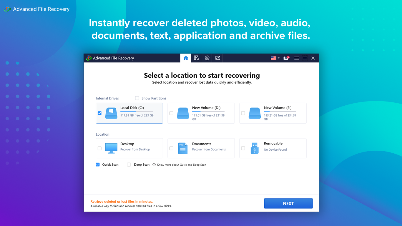 Advanced File Recovery screenshot