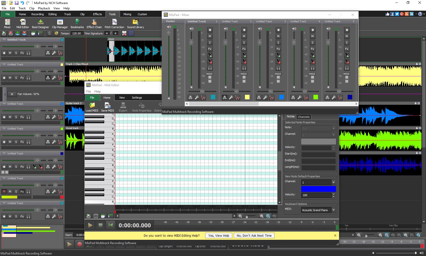 MixPad screenshot