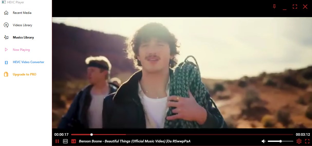 HEVC Player for Windows screenshot