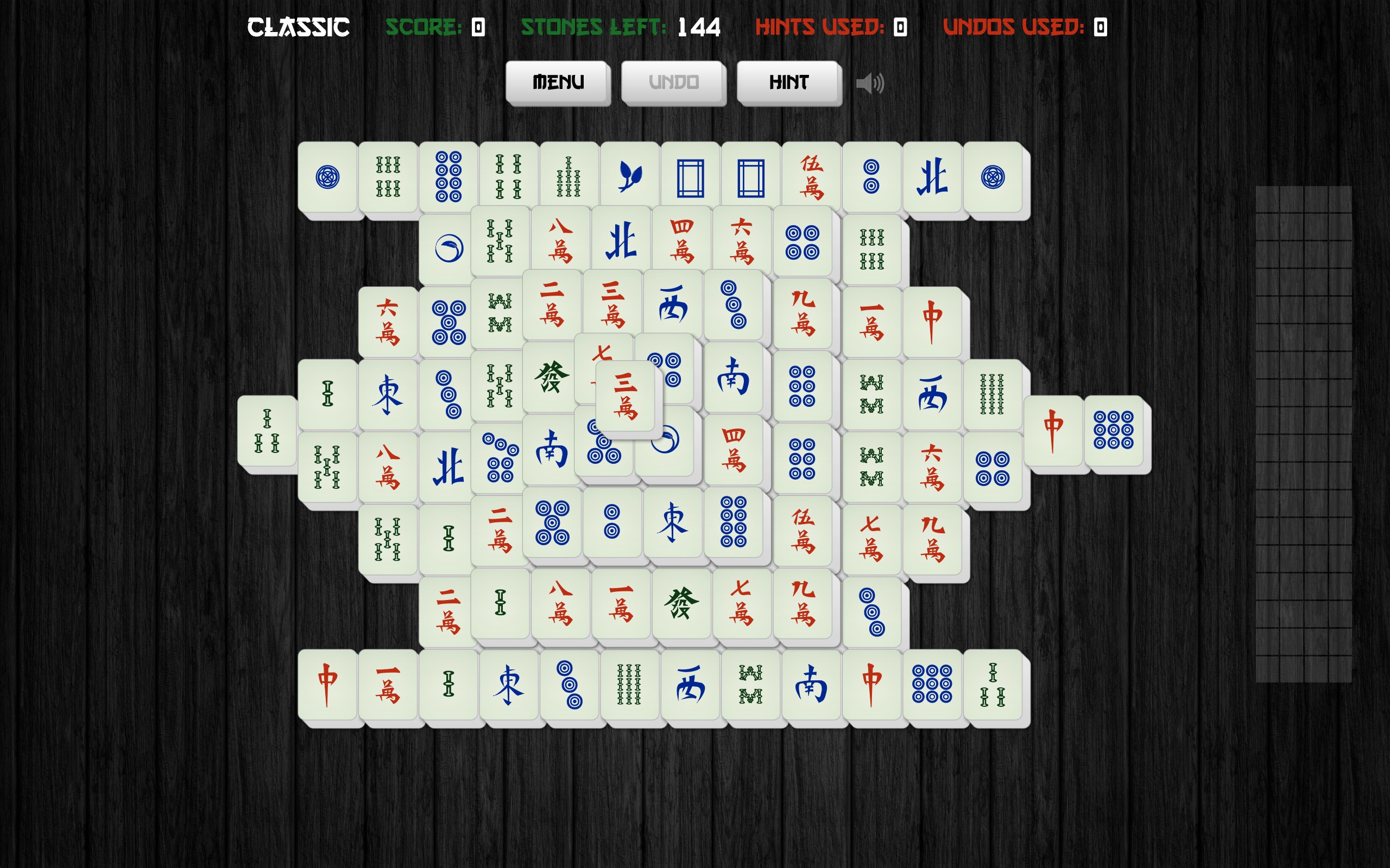 Mahjong Solitair screenshot