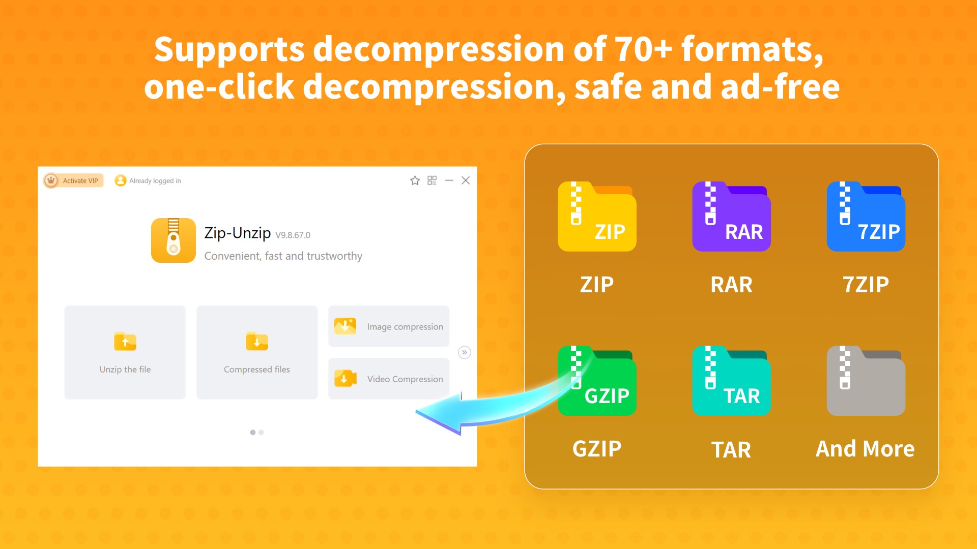 Zip Unzip - rar,&7z compression screenshot