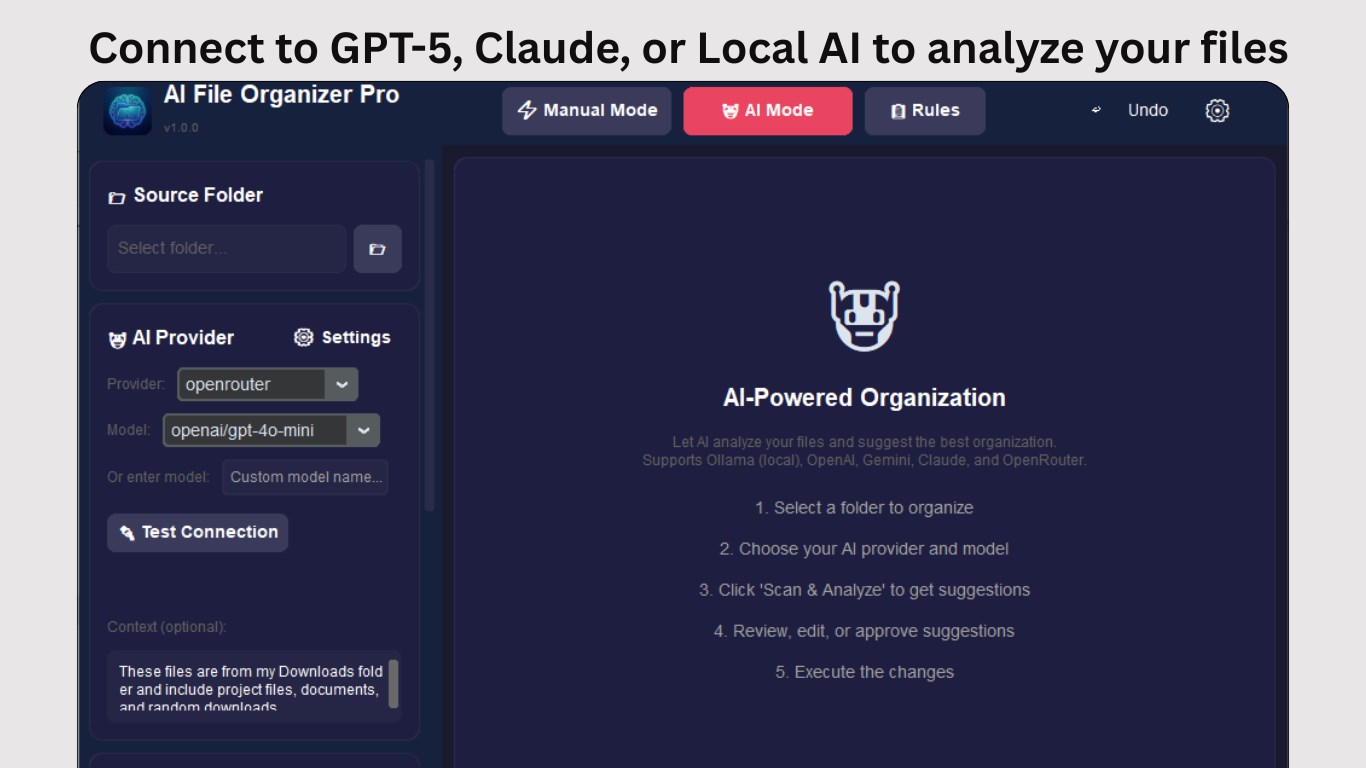 AI File Organizer Pro screenshot
