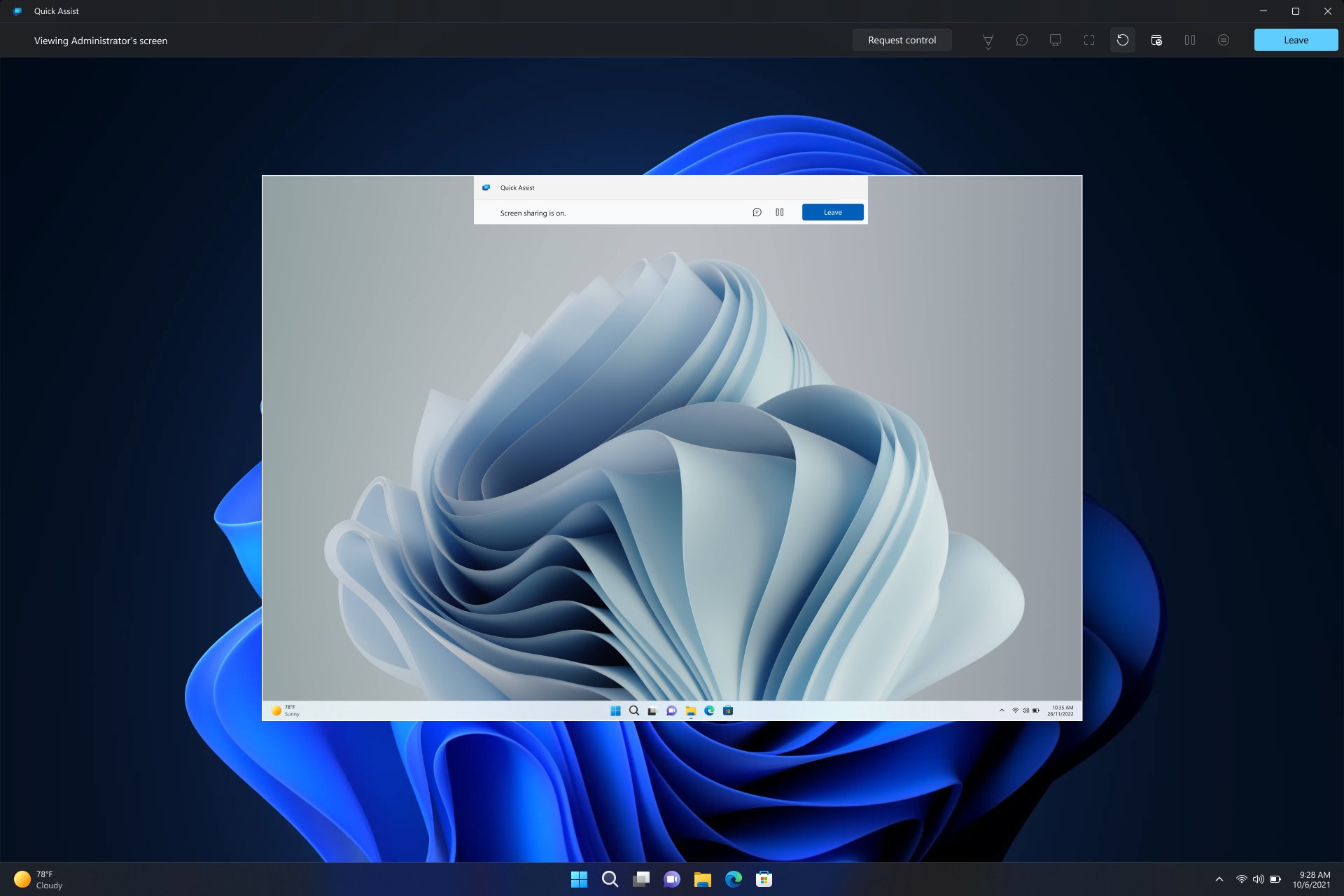 Quick Assist screenshot