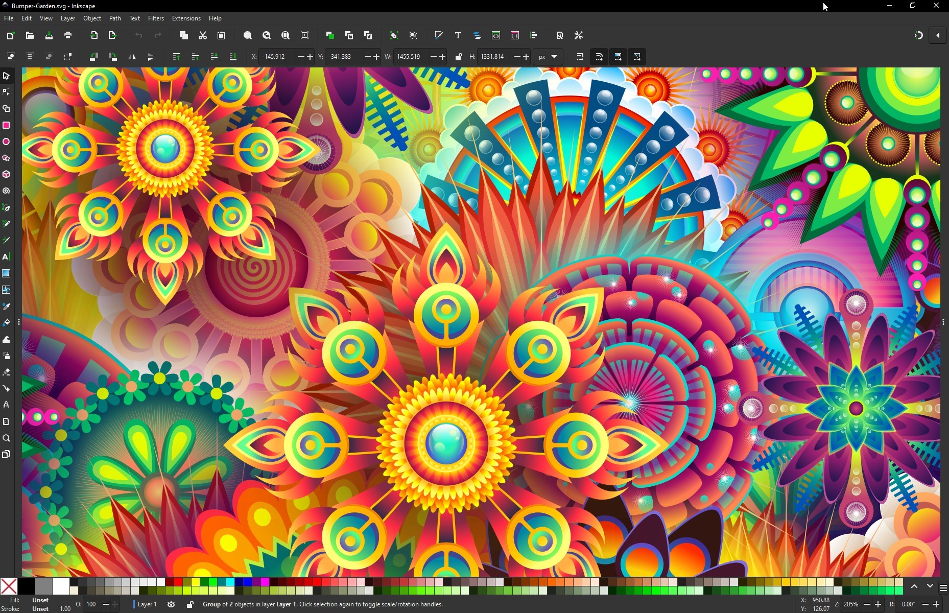 Inkscape screenshot