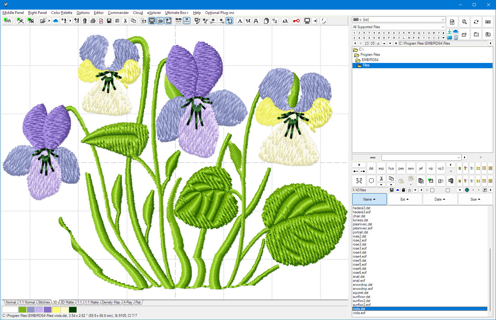 Embird Embroidery Software screenshot