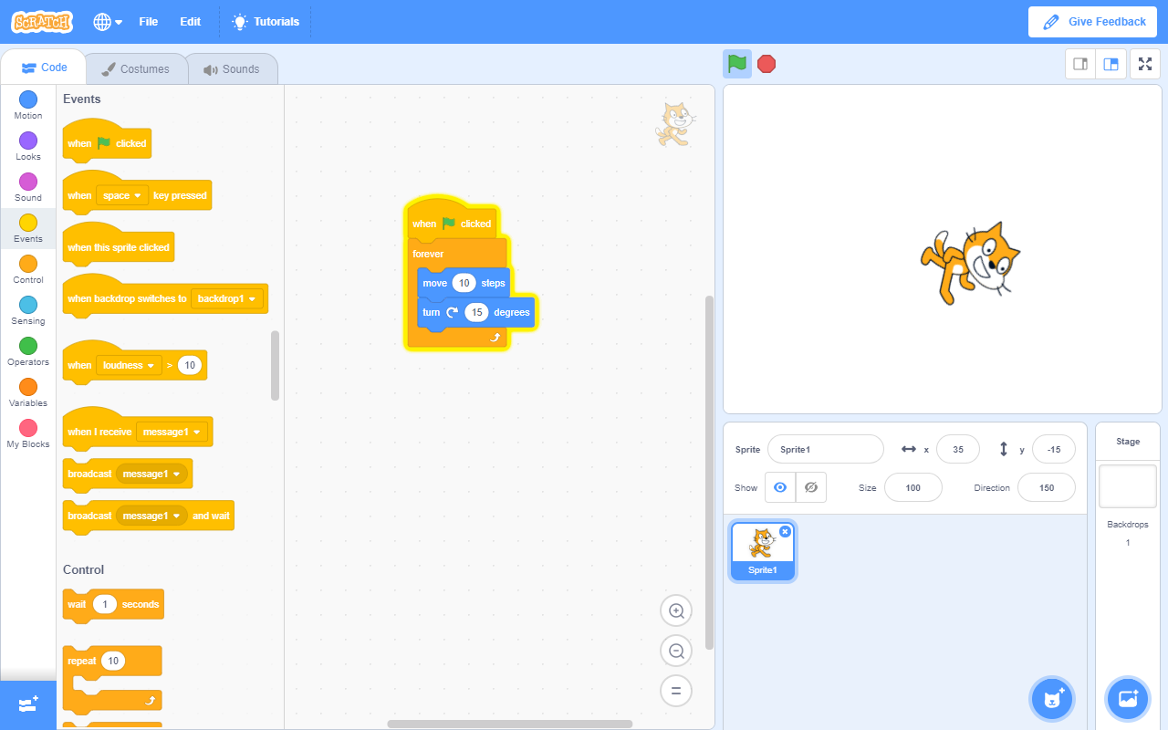 Scratch 3 screenshot