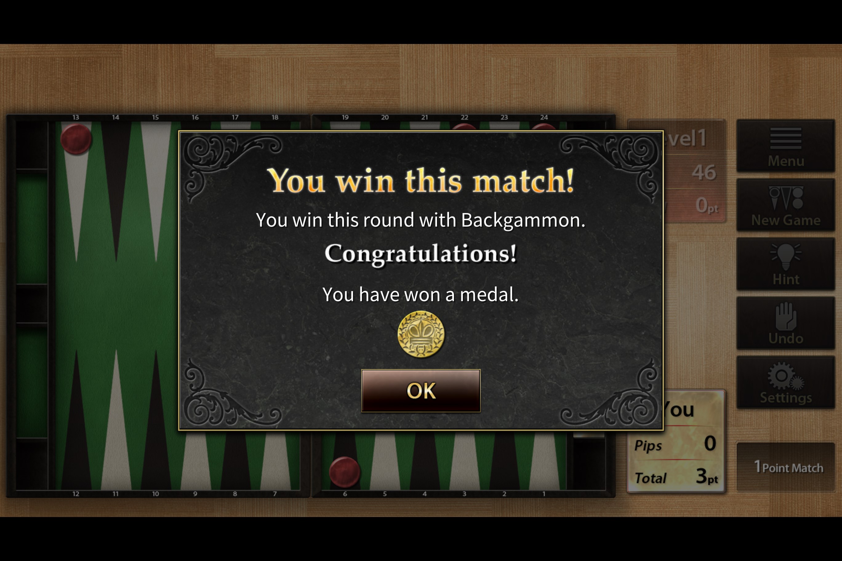 The Backgammon screenshot