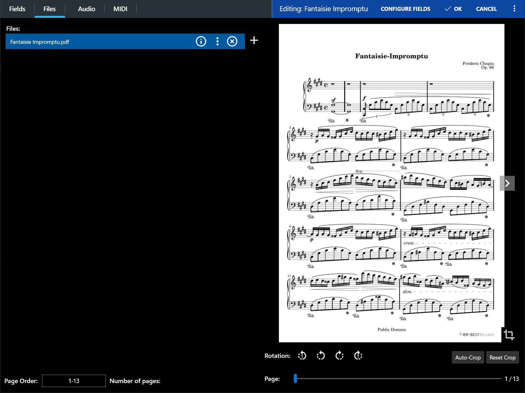 MobileSheets screenshot